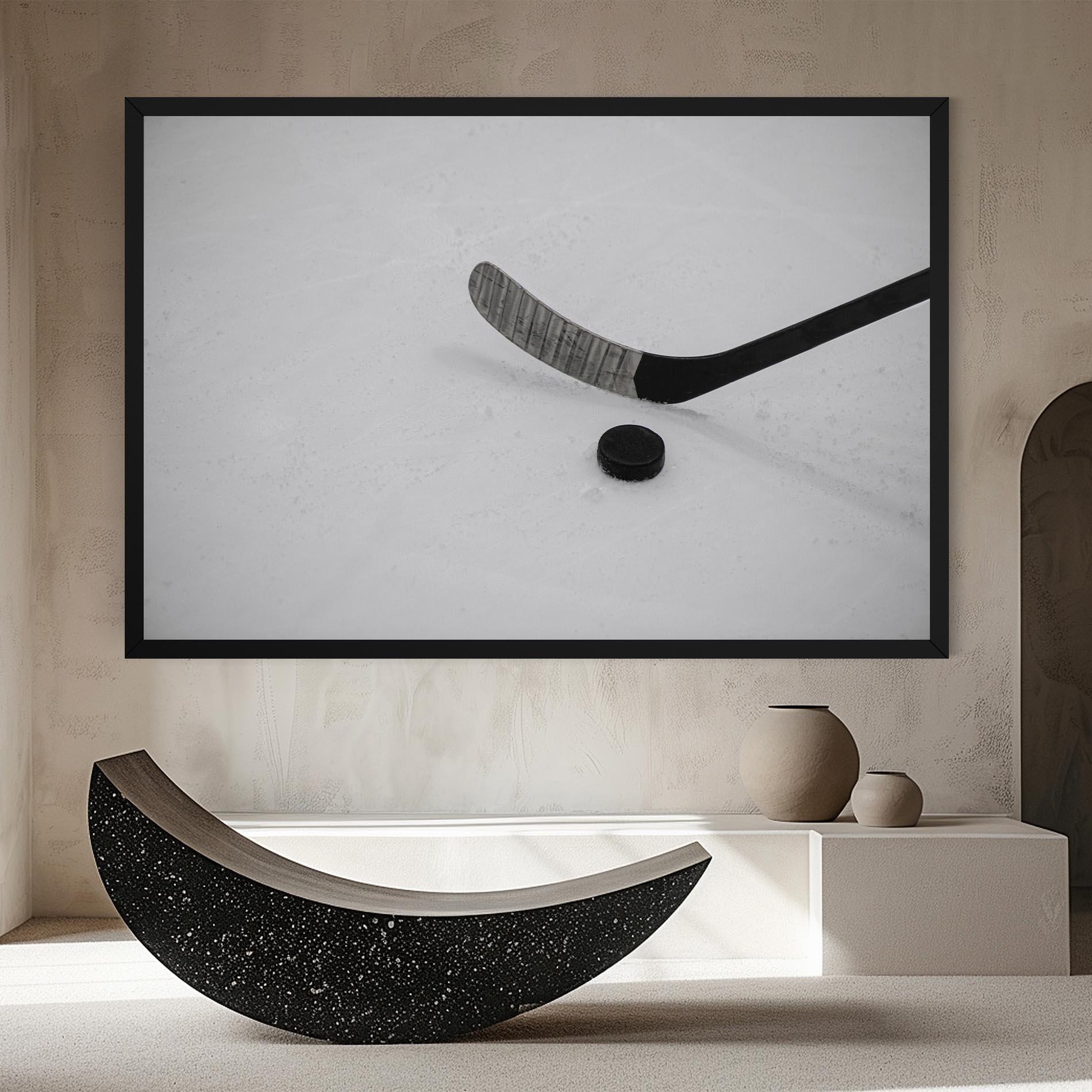 Obraz na Płótnie Hockey Puck mockup 8