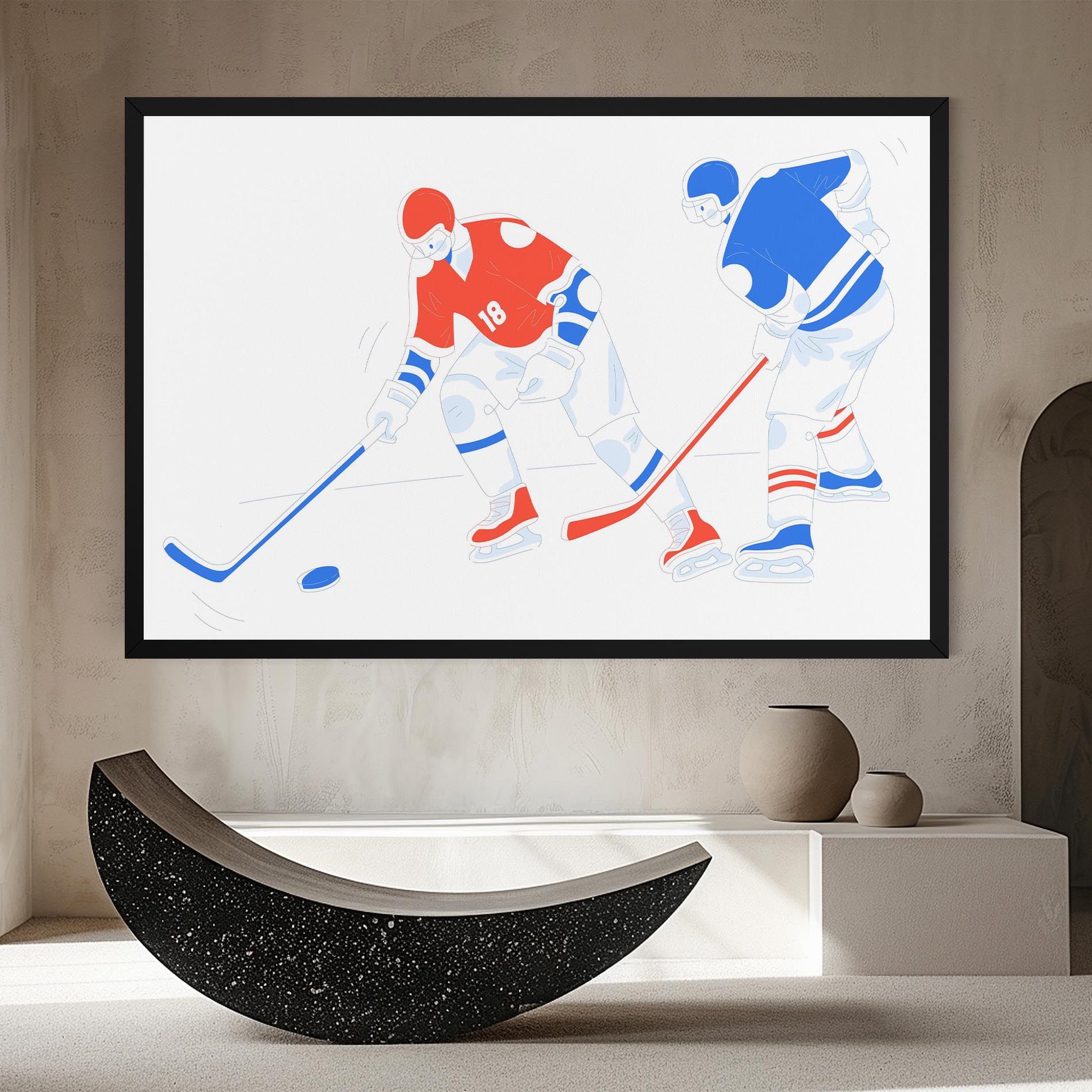 Orange Blue Hockey mockup 8