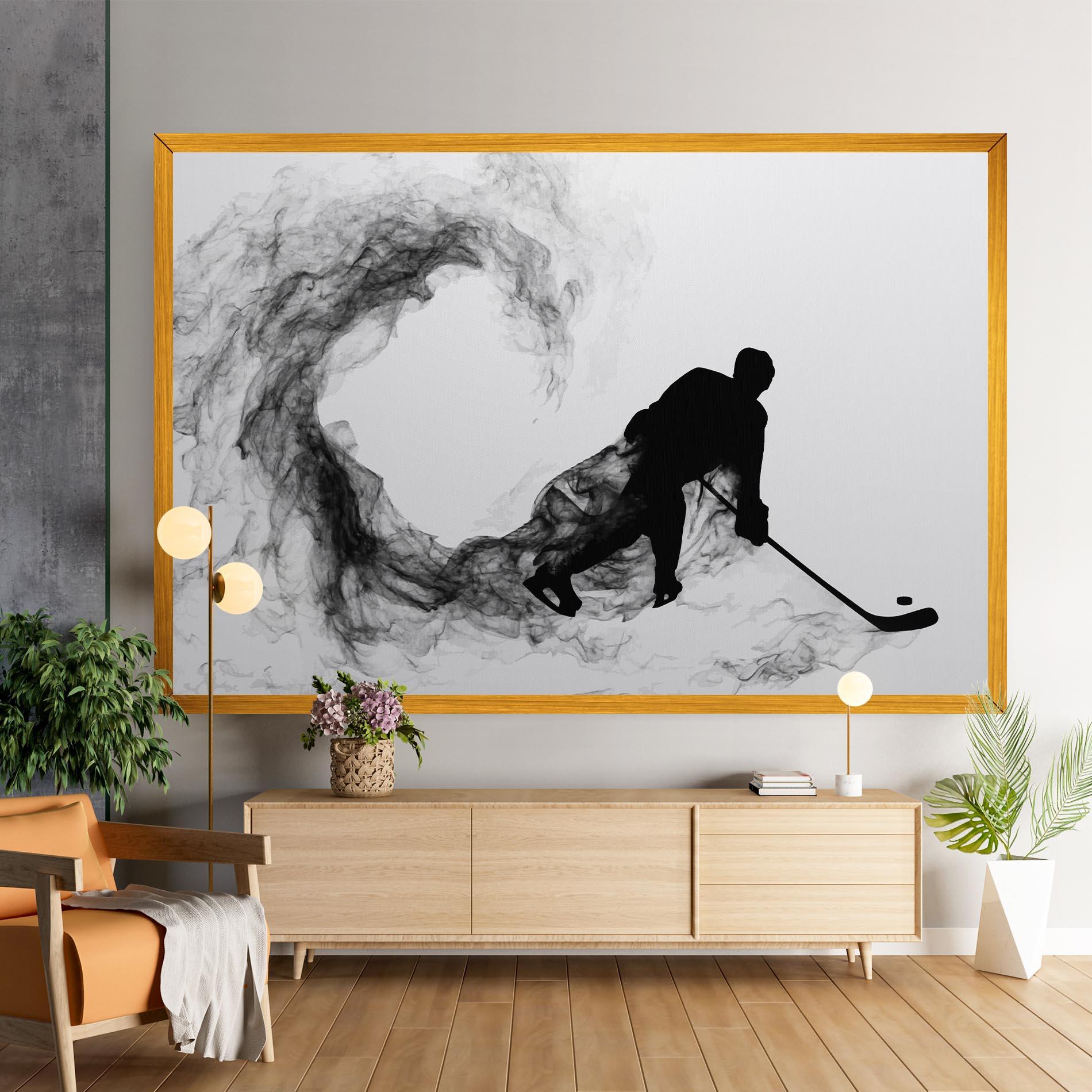 Obraz na Płótnie Hockey Smoke mockup 9