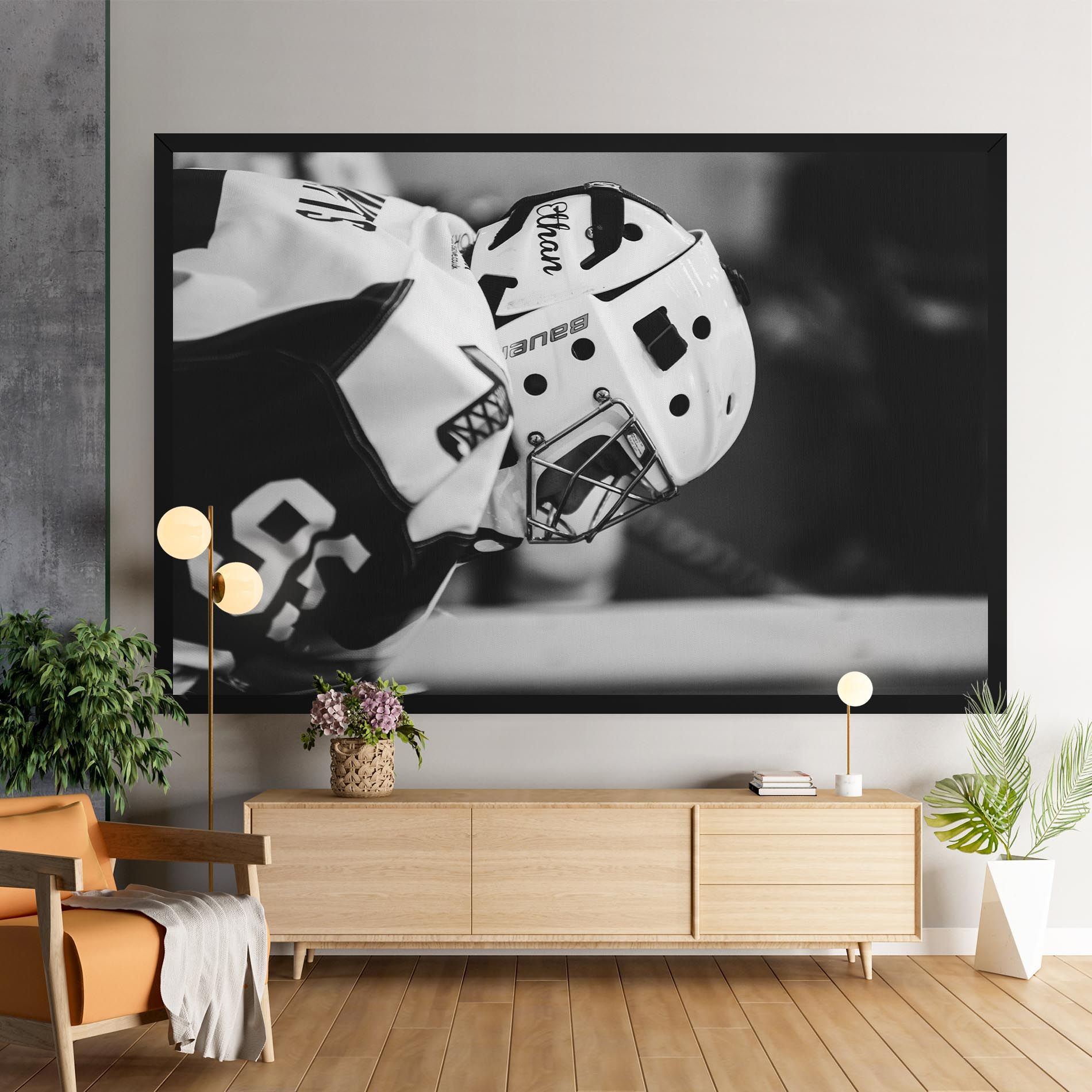 Black White Hockey mockup 9