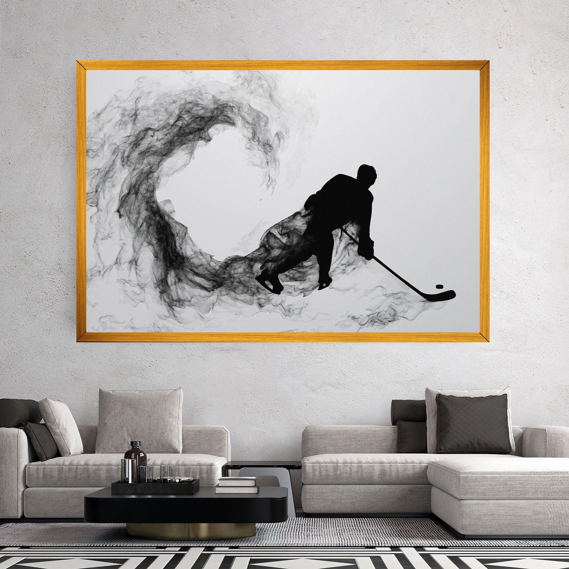 Obraz na Płótnie Hockey Smoke mockup 2