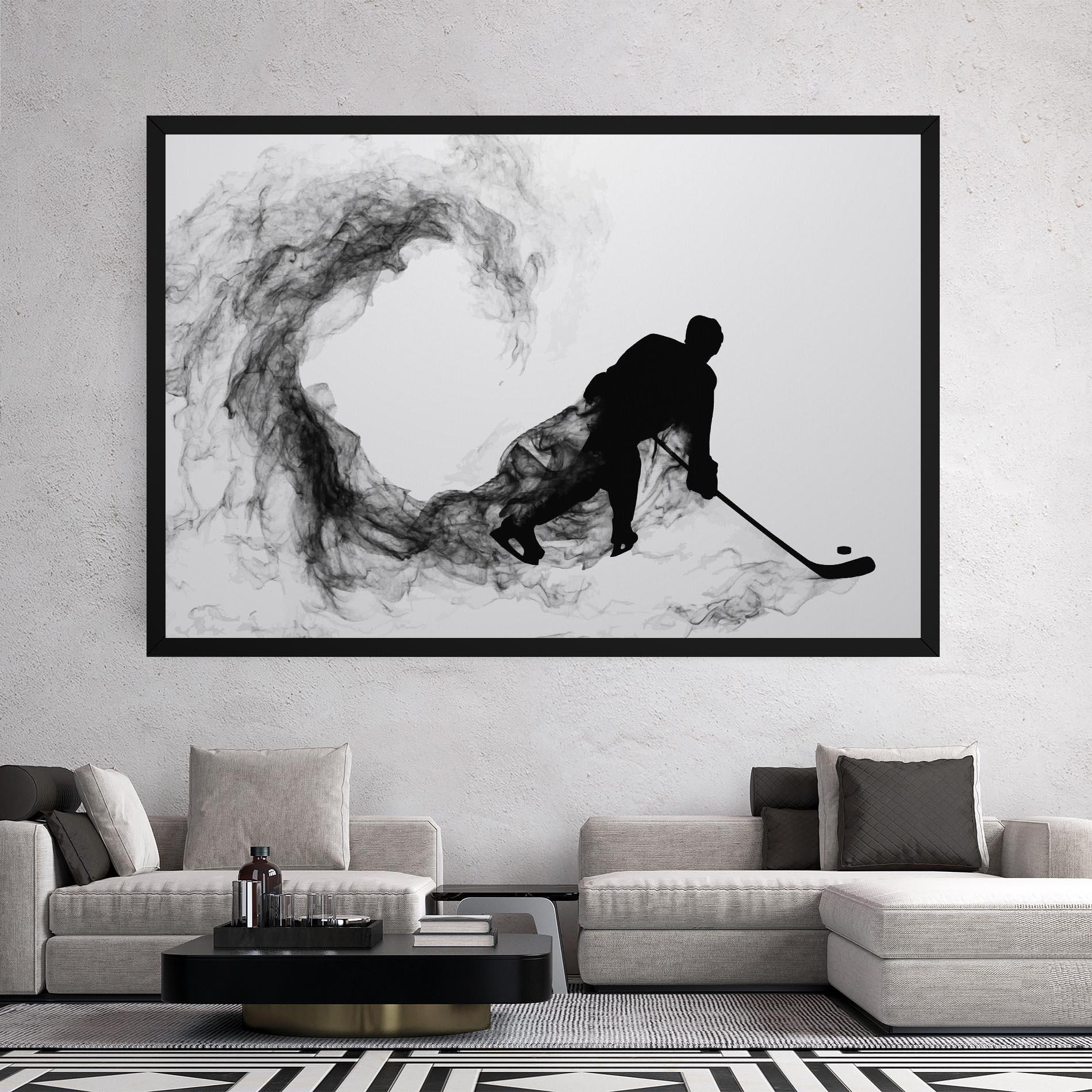 Obraz na Płótnie Hockey Smoke mockup 2