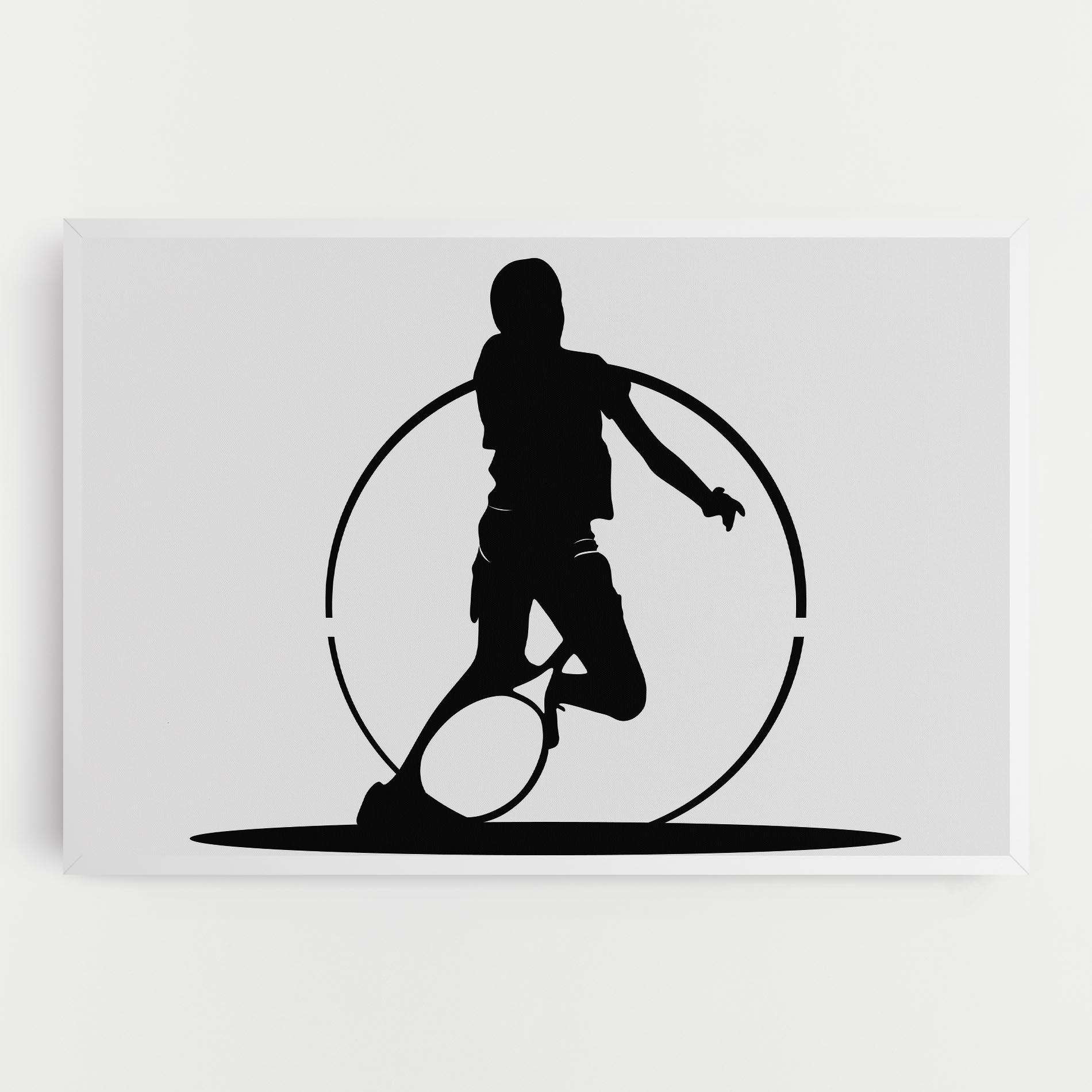 Obraz na Płótnie Black Tennis Circle mockup 0