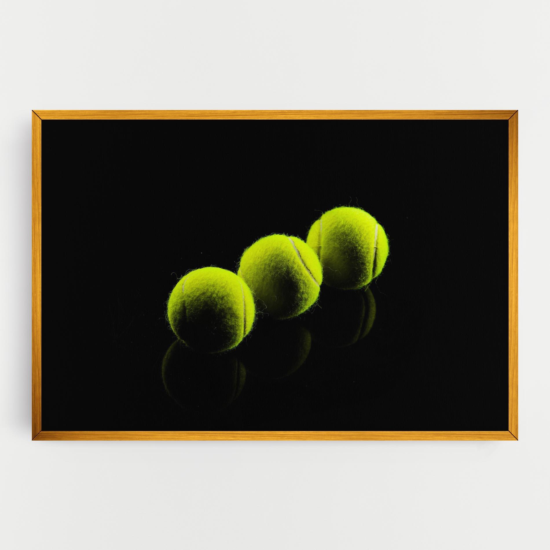 Obraz na Płótnie 3 Tennis Balls mockup 0