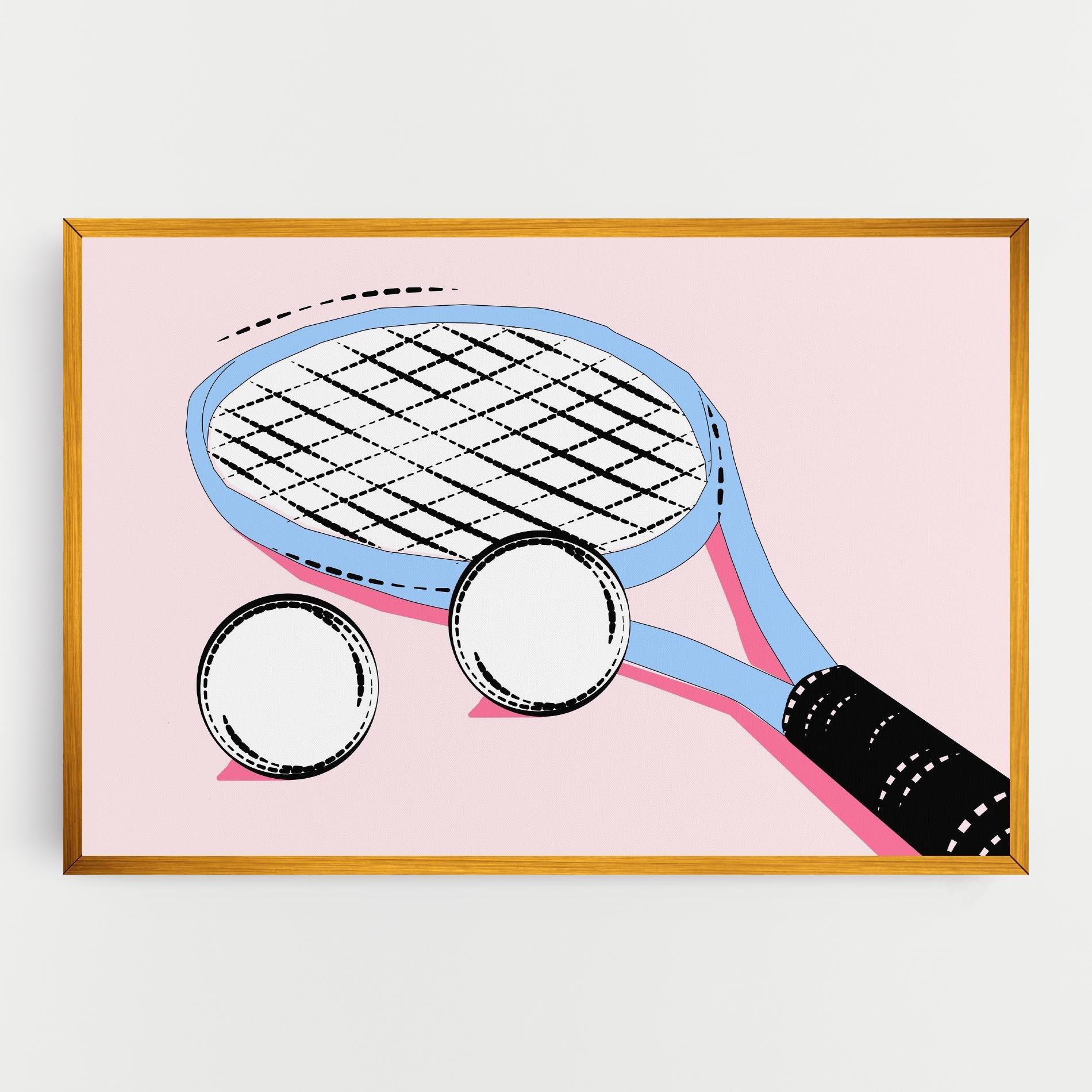 Obraz na Płótnie Pink Tennis mockup 0