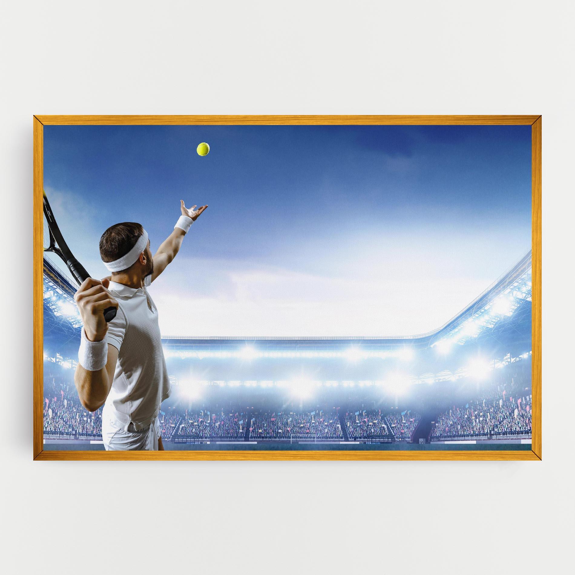 Obraz na Płótnie Stadium Tennis Player mockup 0