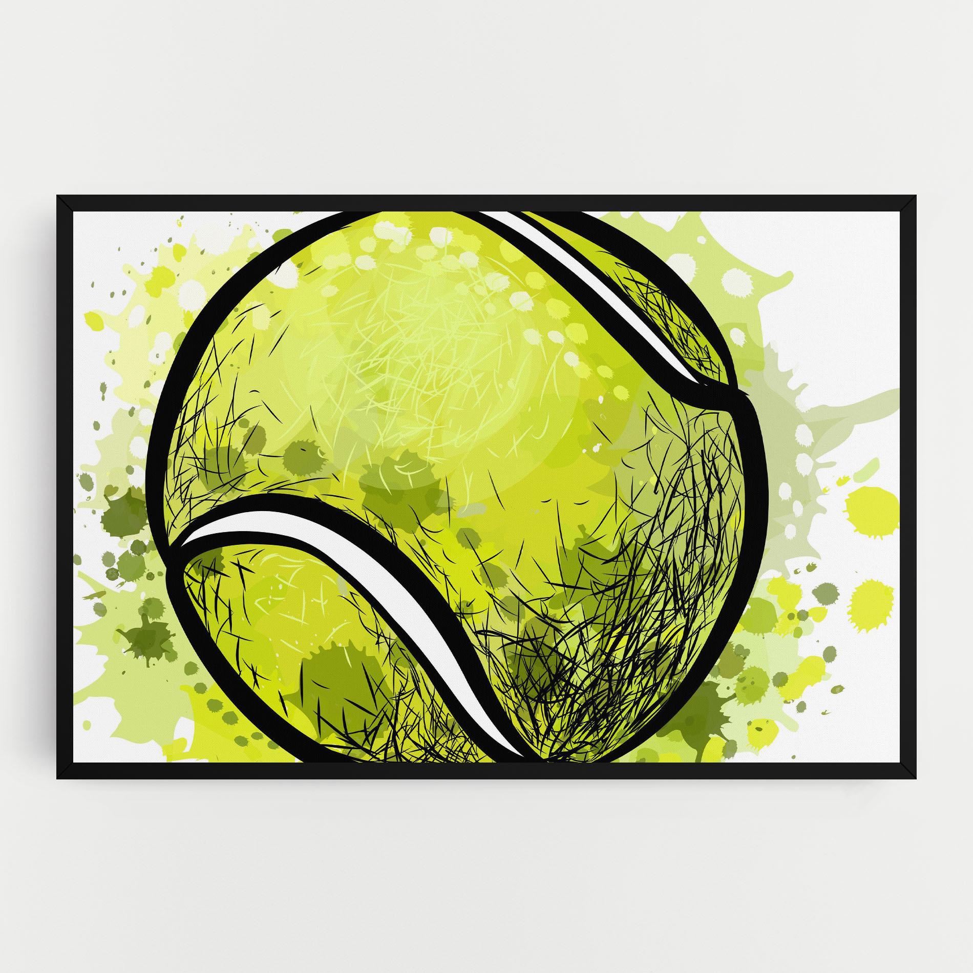 Obraz na Płótnie Big Tennis Ball mockup 0