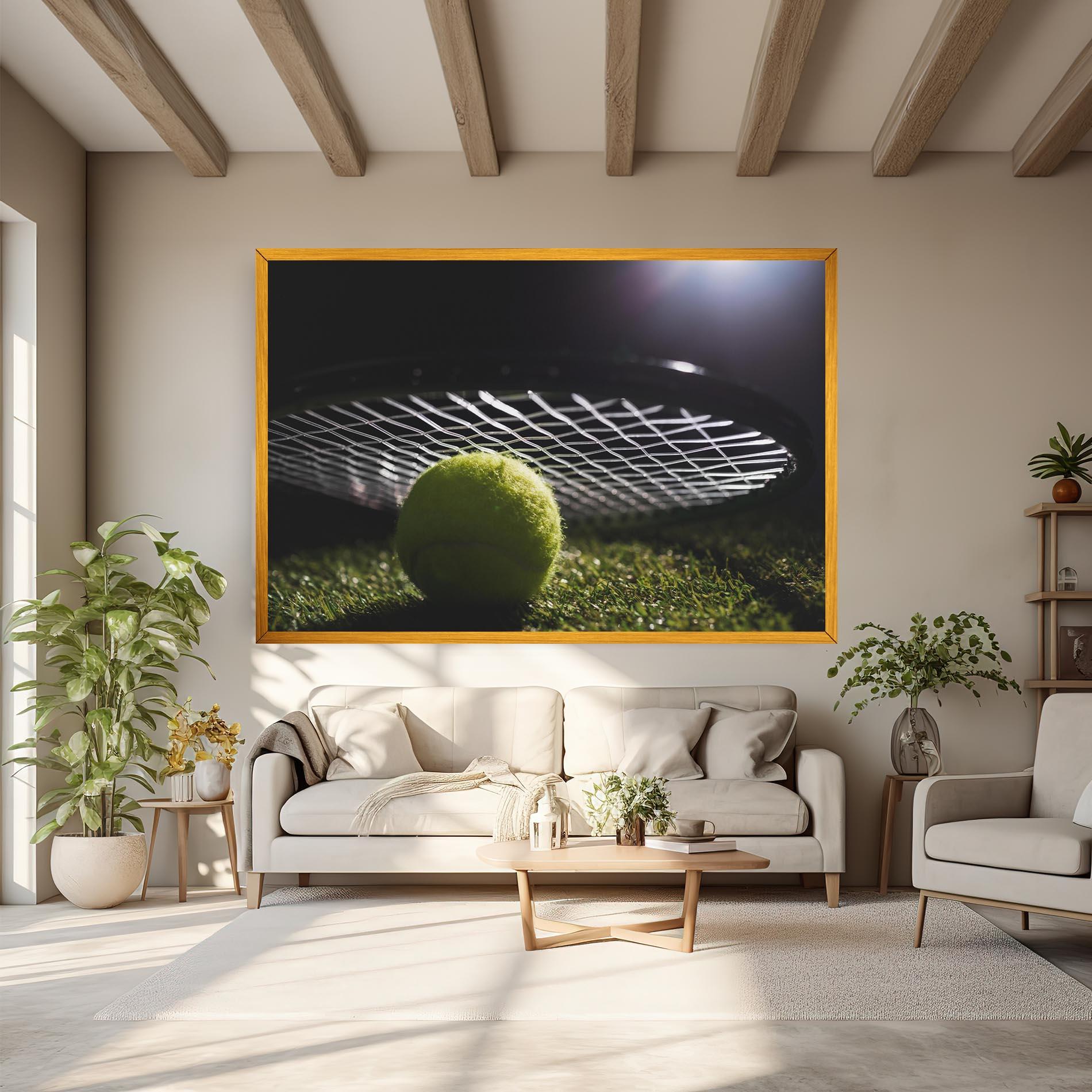 Obraz na Płótnie Close Up Tennis Ball mockup 6