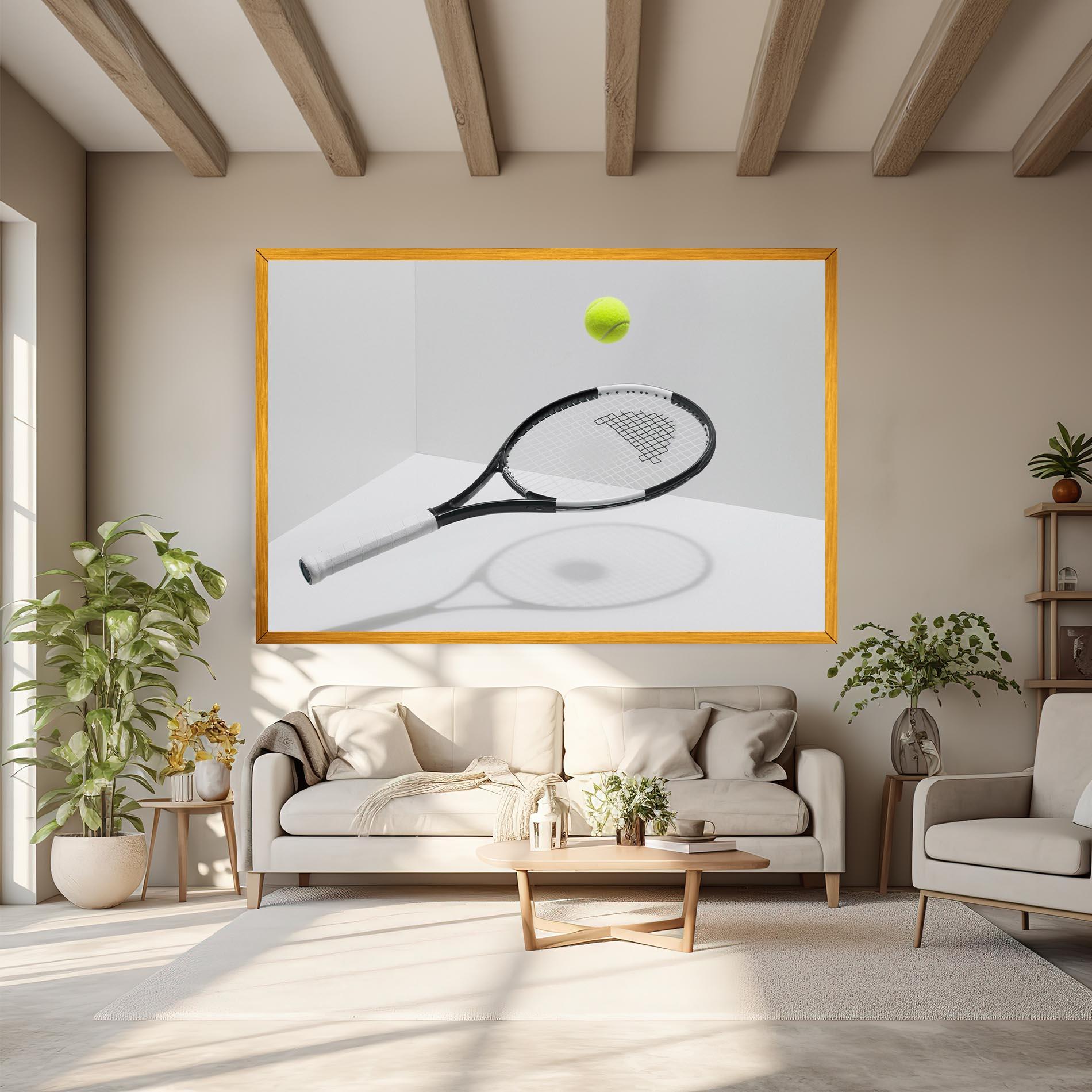 Obraz na Płótnie Floating Tennis Racket mockup 6