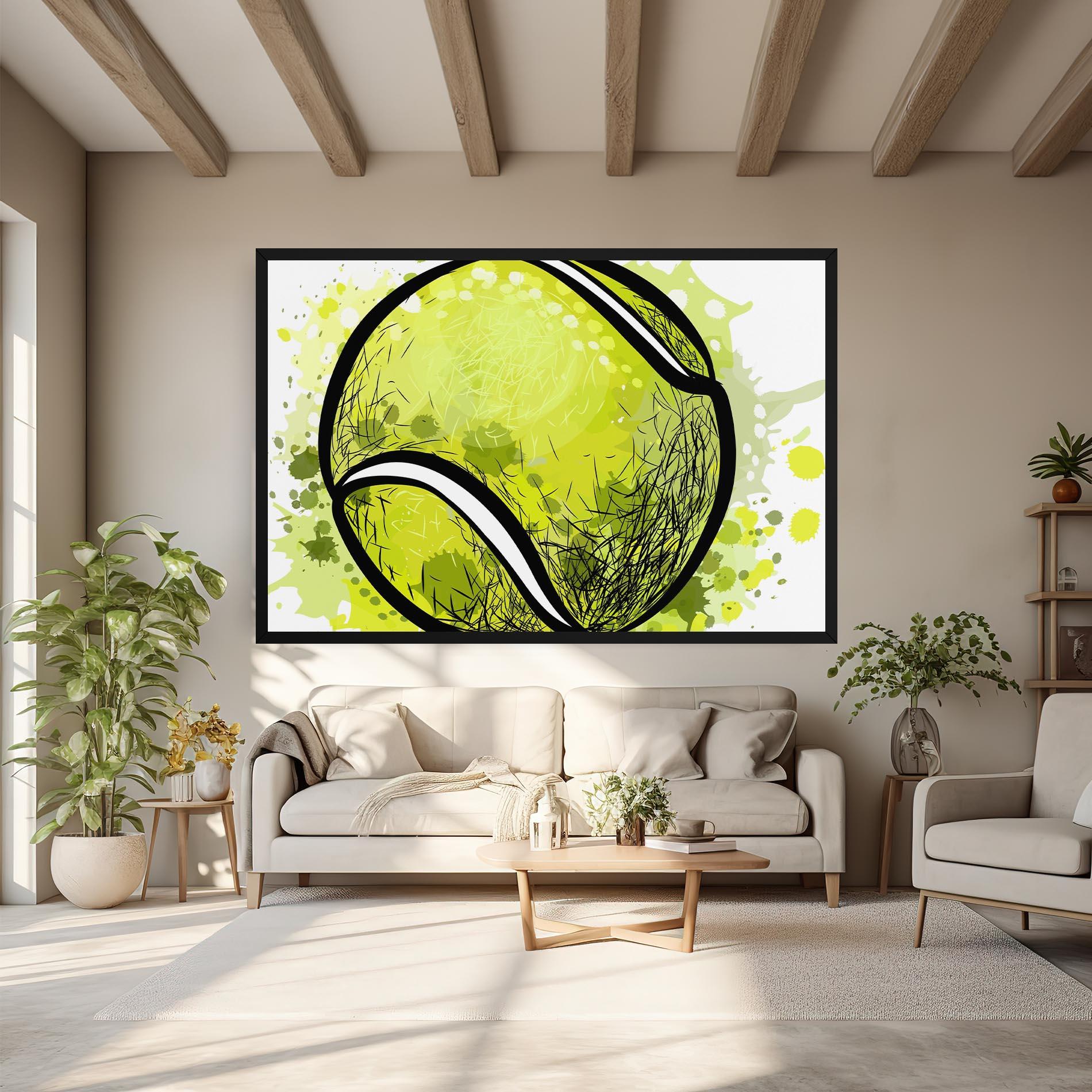 Obraz na Płótnie Big Tennis Ball mockup 6