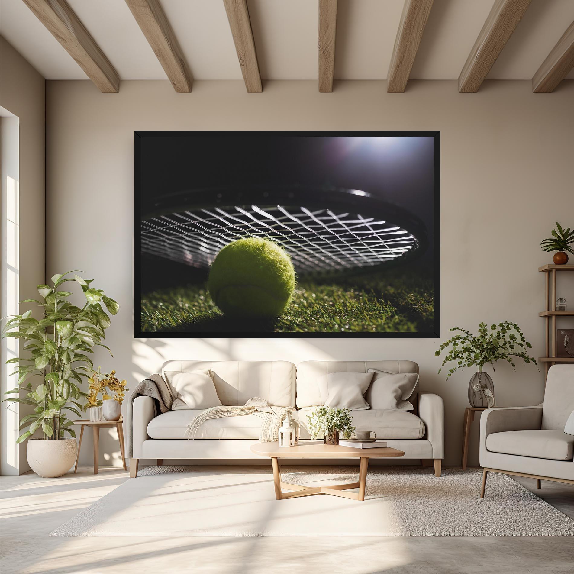 Obraz na Płótnie Close Up Tennis Ball mockup 6