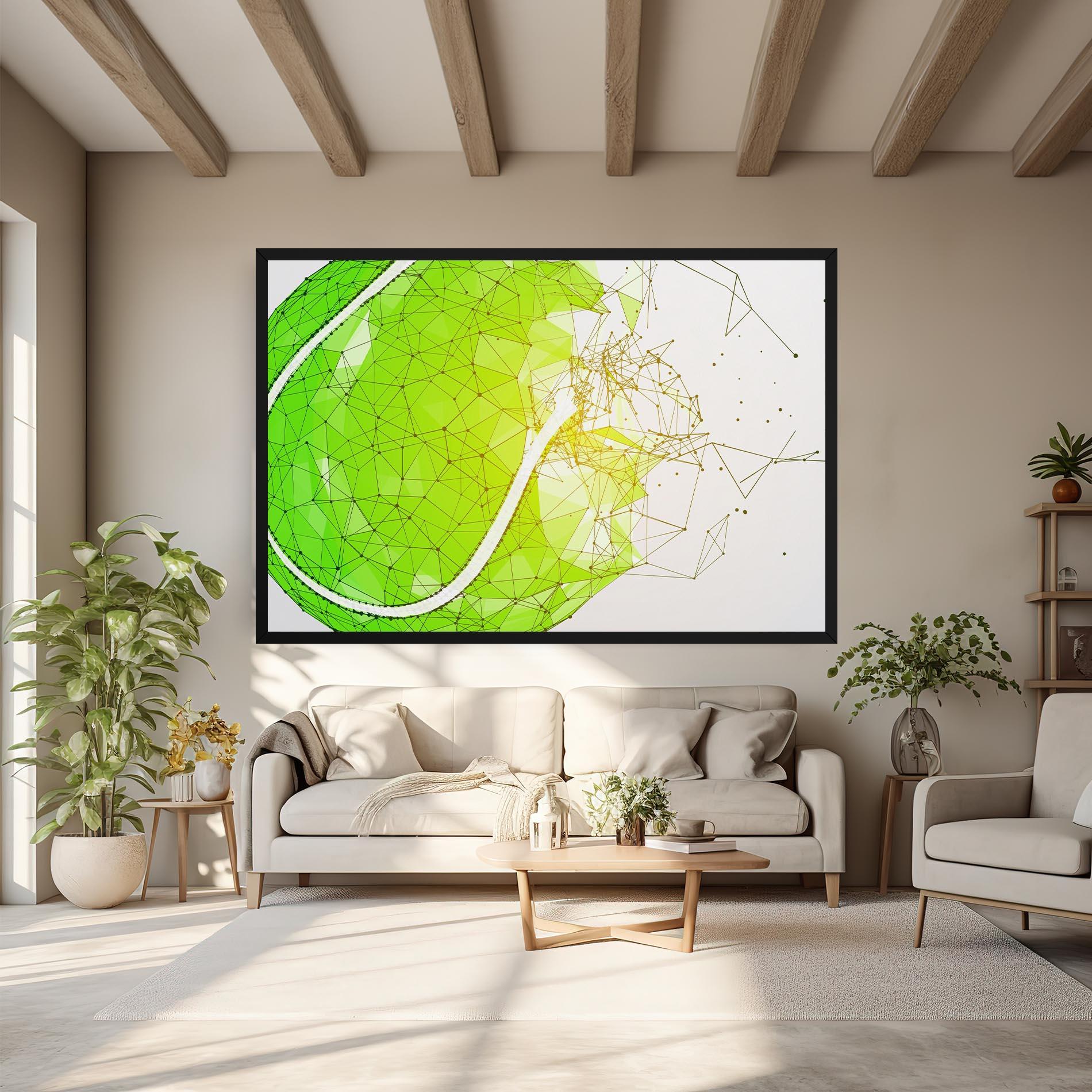 Obraz na Płótnie Green Line Tennis mockup 6