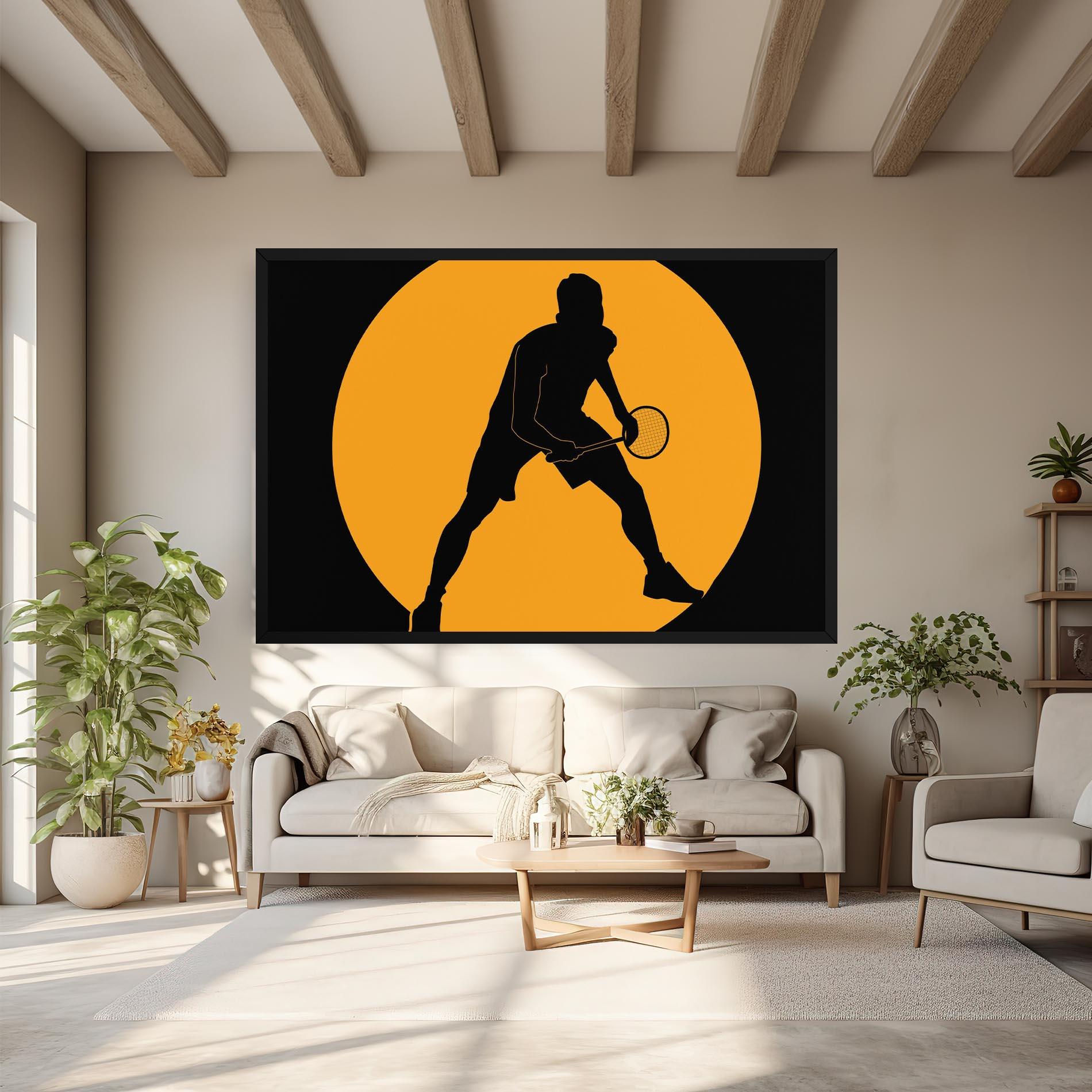 Obraz na Płótnie Orange Tennis mockup 6