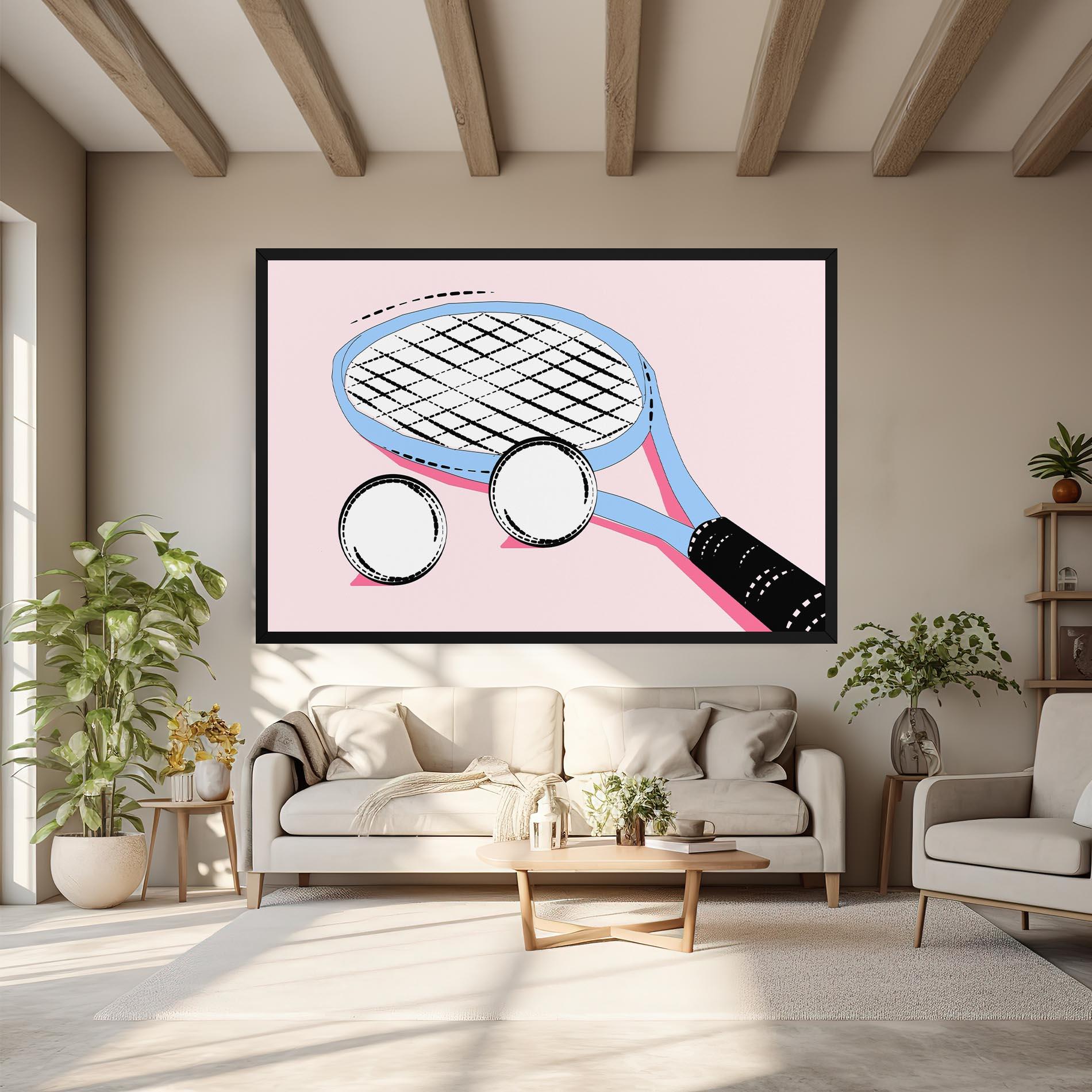 Obraz na Płótnie Pink Tennis mockup 6