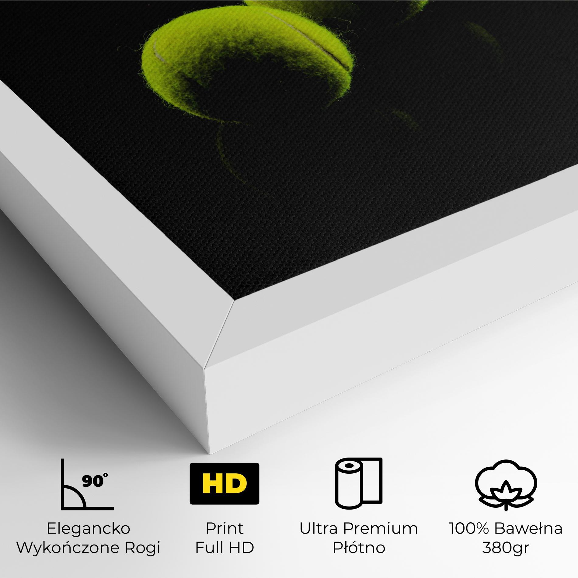 Obraz na Płótnie 3 Tennis Balls mockup 4