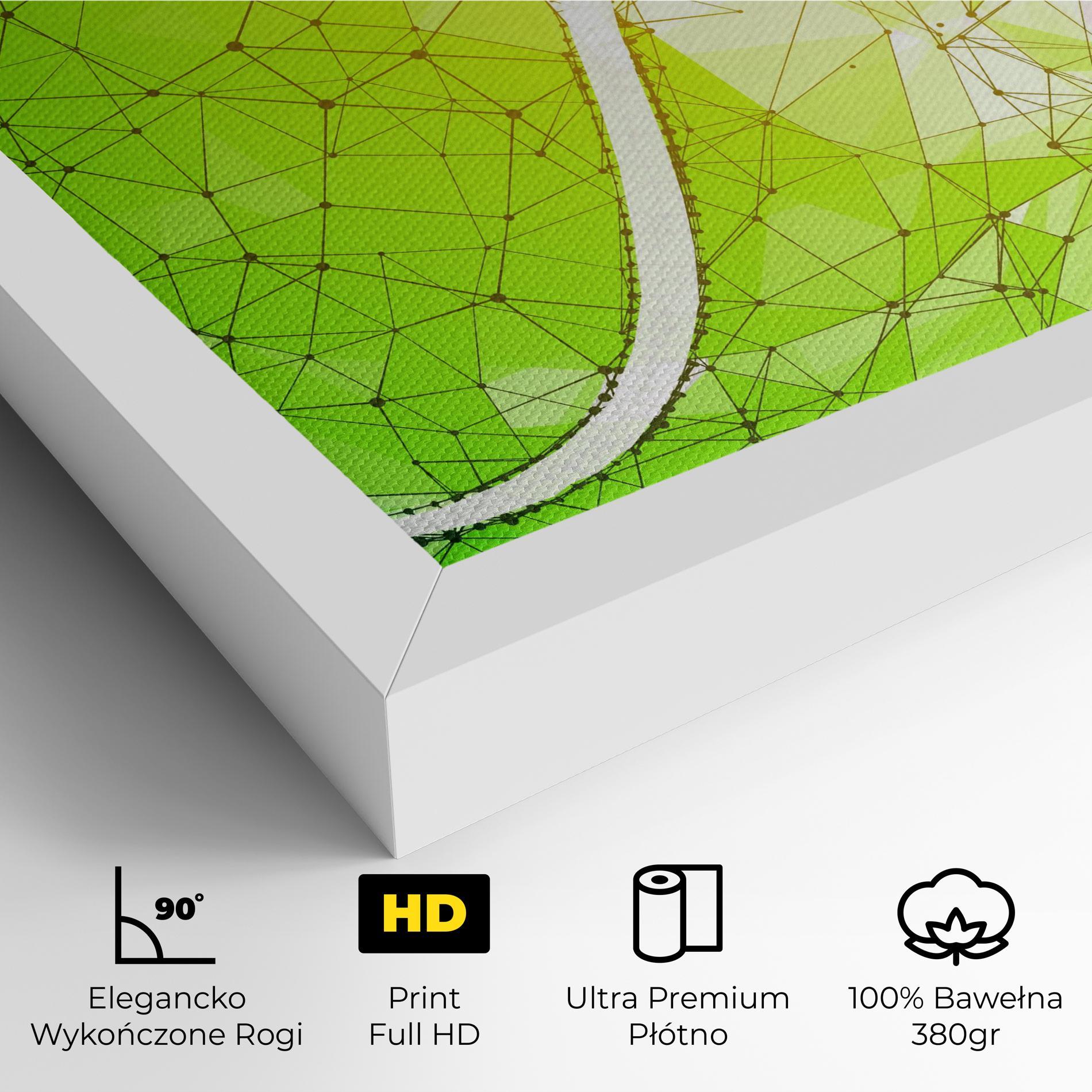 Obraz na Płótnie Green Line Tennis mockup 4