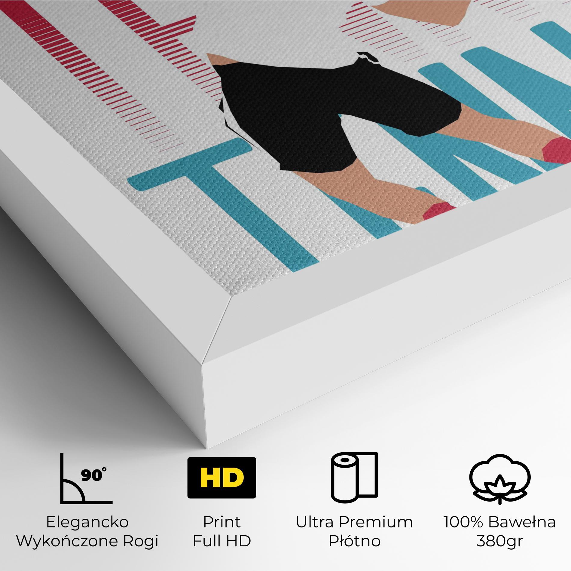 Obraz na Płótnie Tennis Ball Jump mockup 4