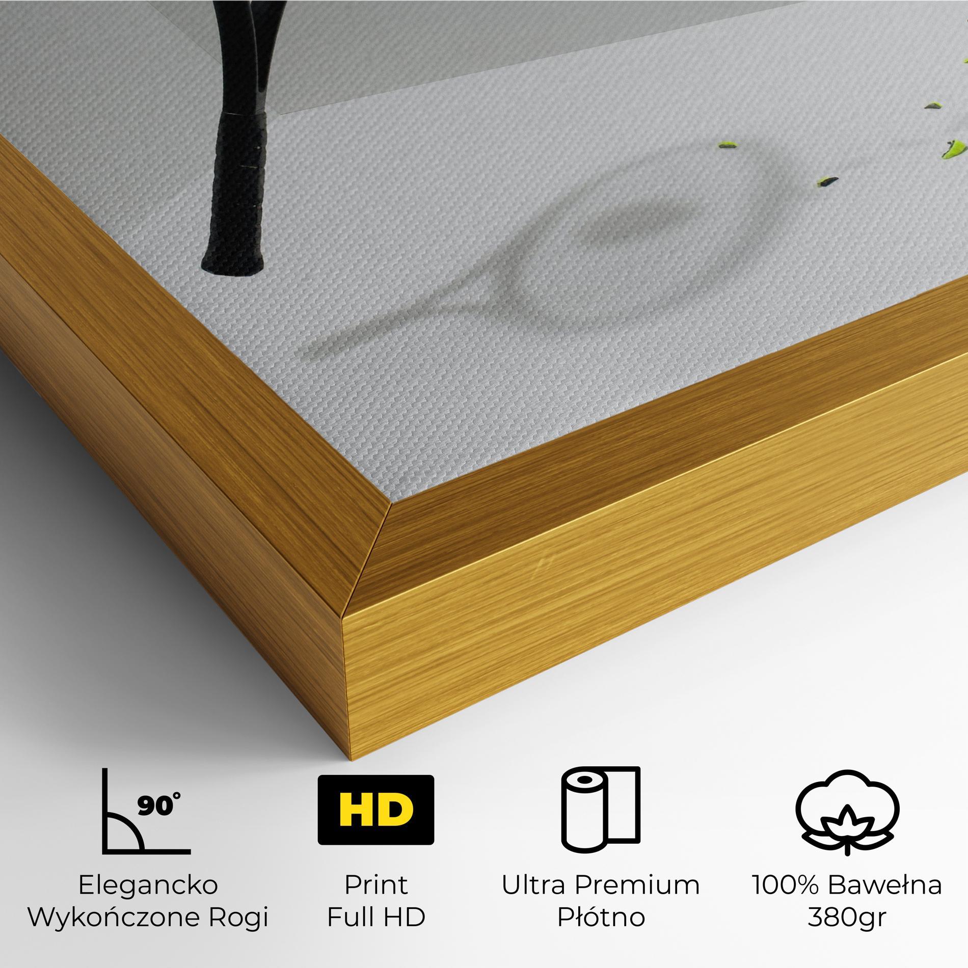 Obraz na Płótnie Broken Tennis Ball mockup 4