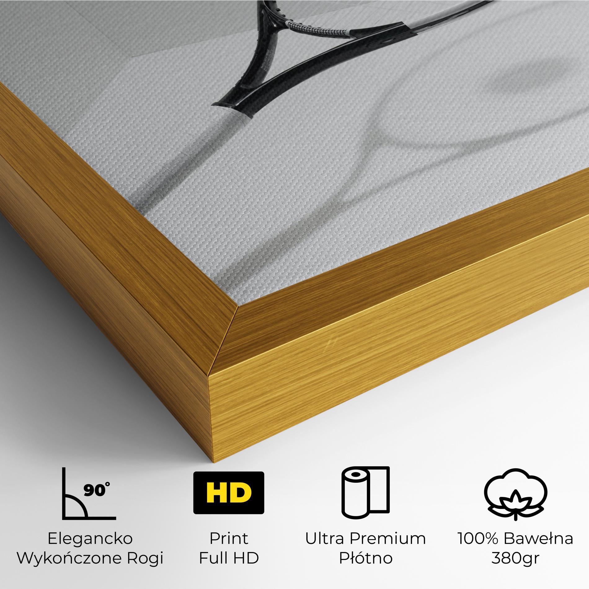 Obraz na Płótnie Floating Tennis Racket mockup 4