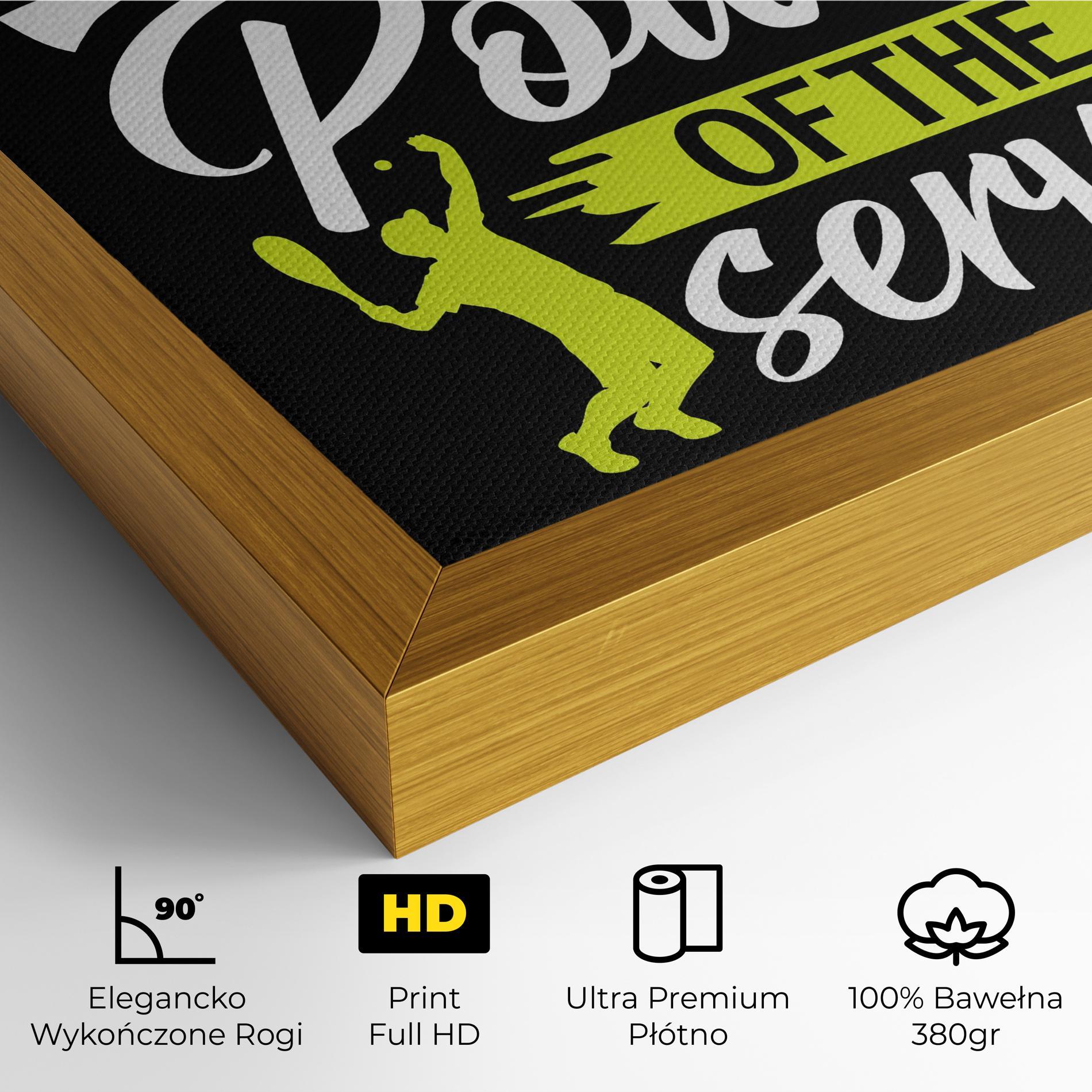 Obraz na Płótnie Power Serve mockup 4