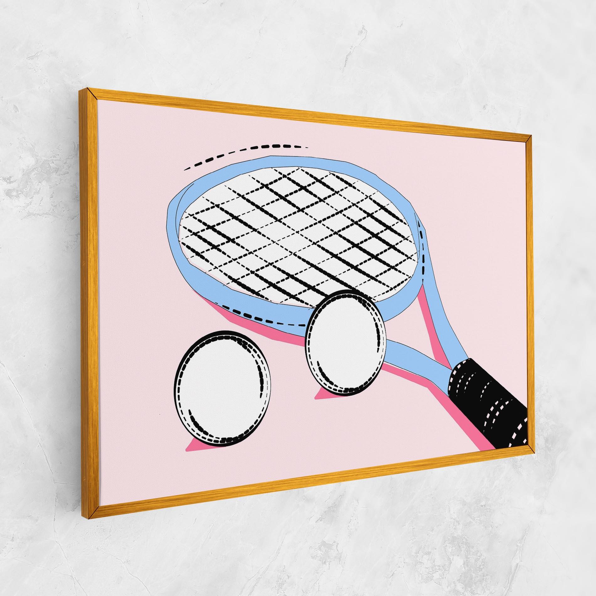 Obraz na Płótnie Pink Tennis mockup 1