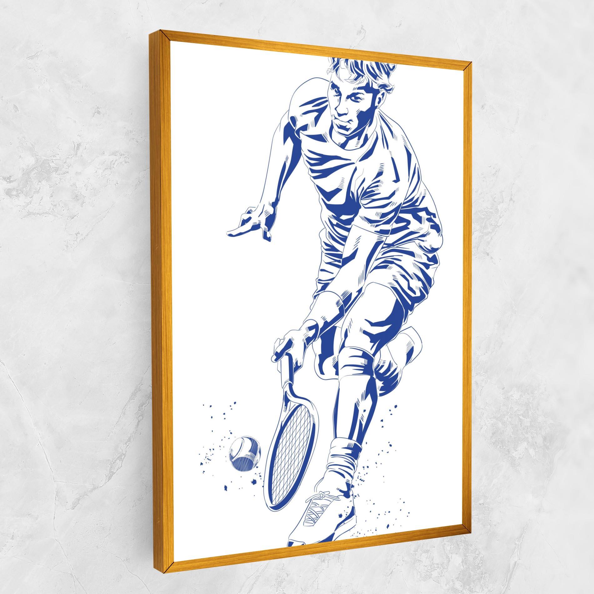 Obraz na Płótnie Blue Tennis mockup 1