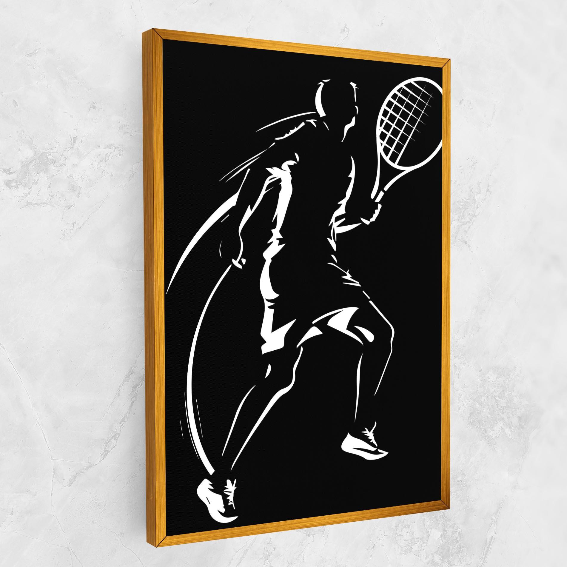 Obraz na Płótnie White Line Tennis mockup 1