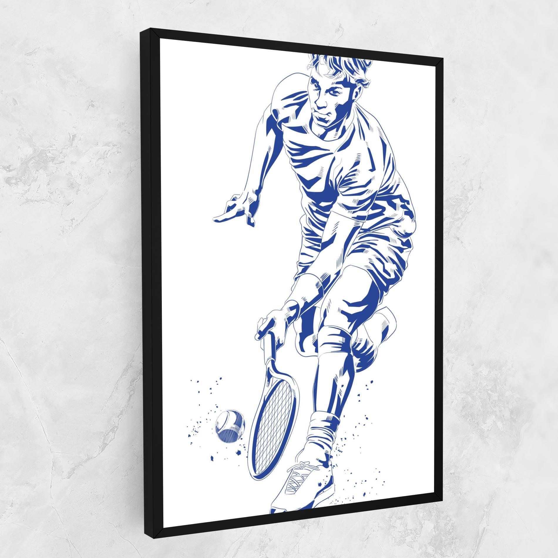 Obraz na Płótnie Blue Tennis mockup 1