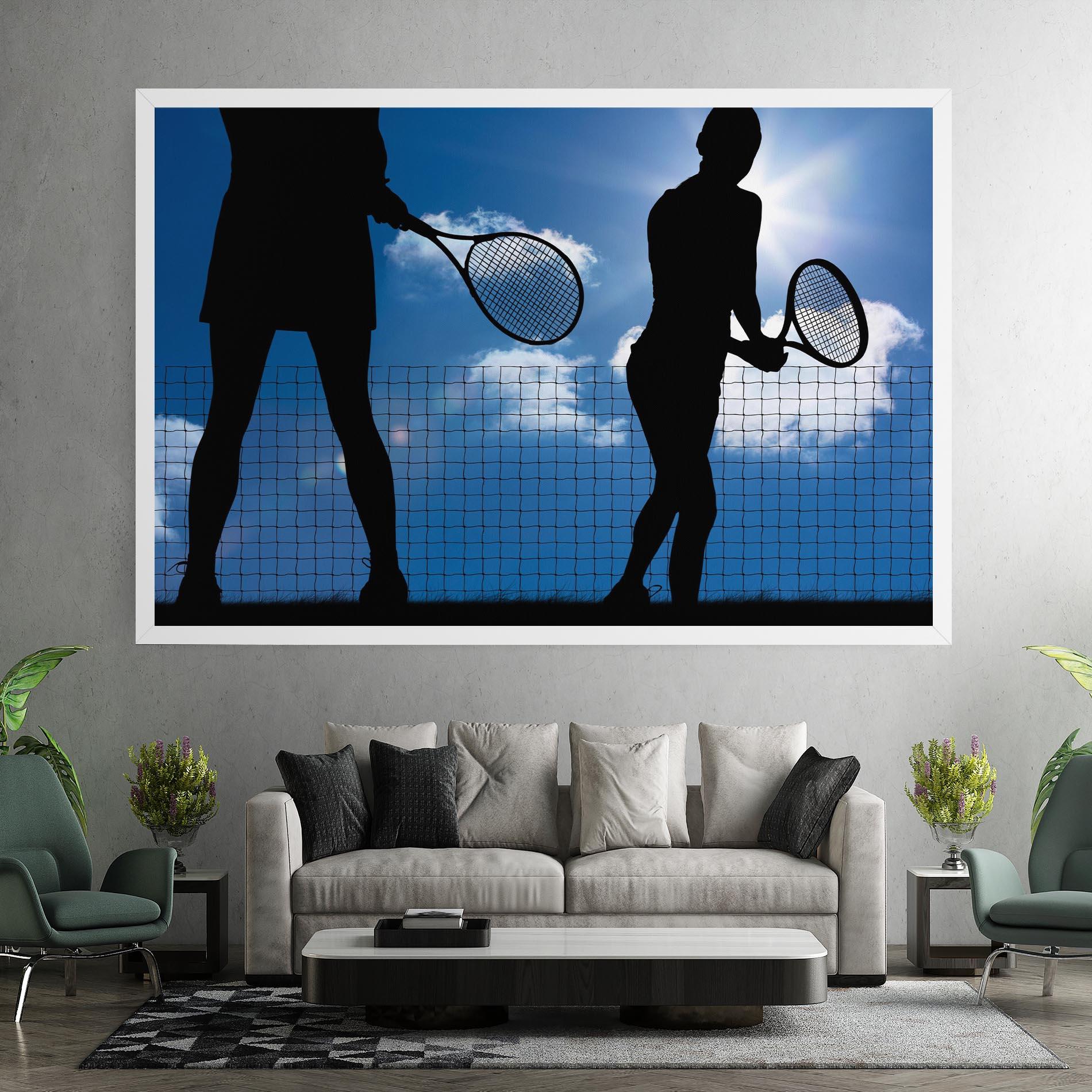 Obraz na Płótnie Blue Sky Tennis mockup 7