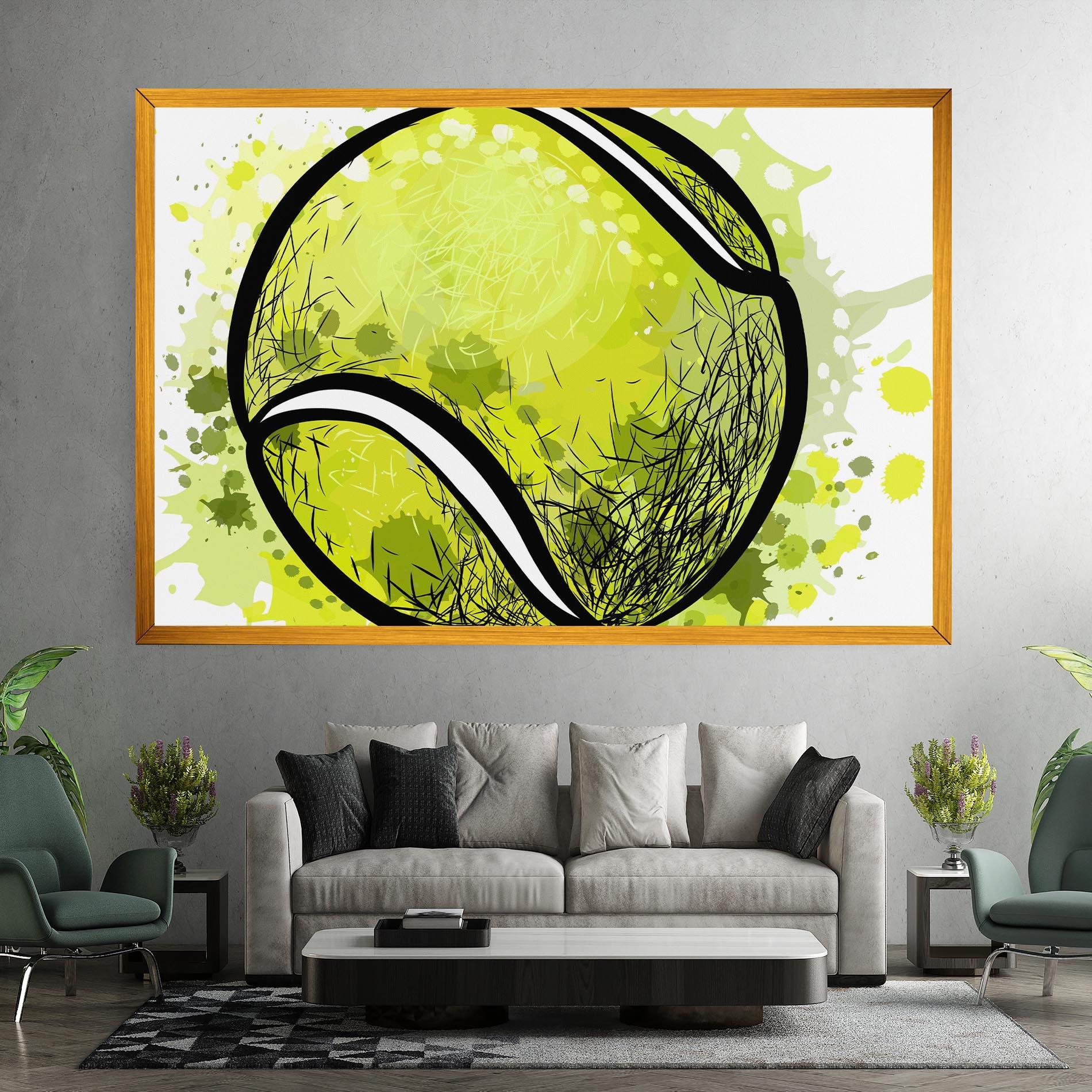 Obraz na Płótnie Big Tennis Ball mockup 7