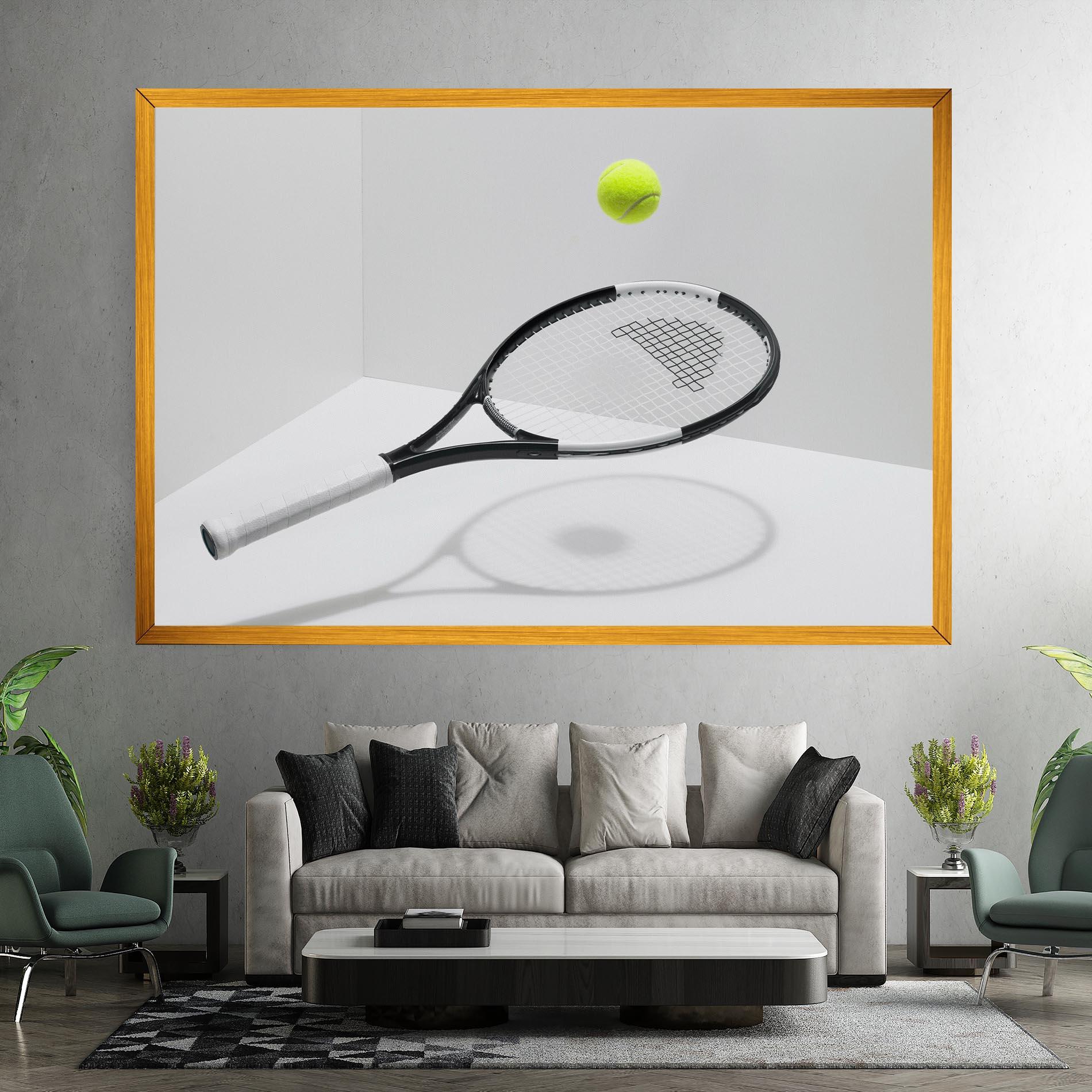 Obraz na Płótnie Floating Tennis Racket mockup 7