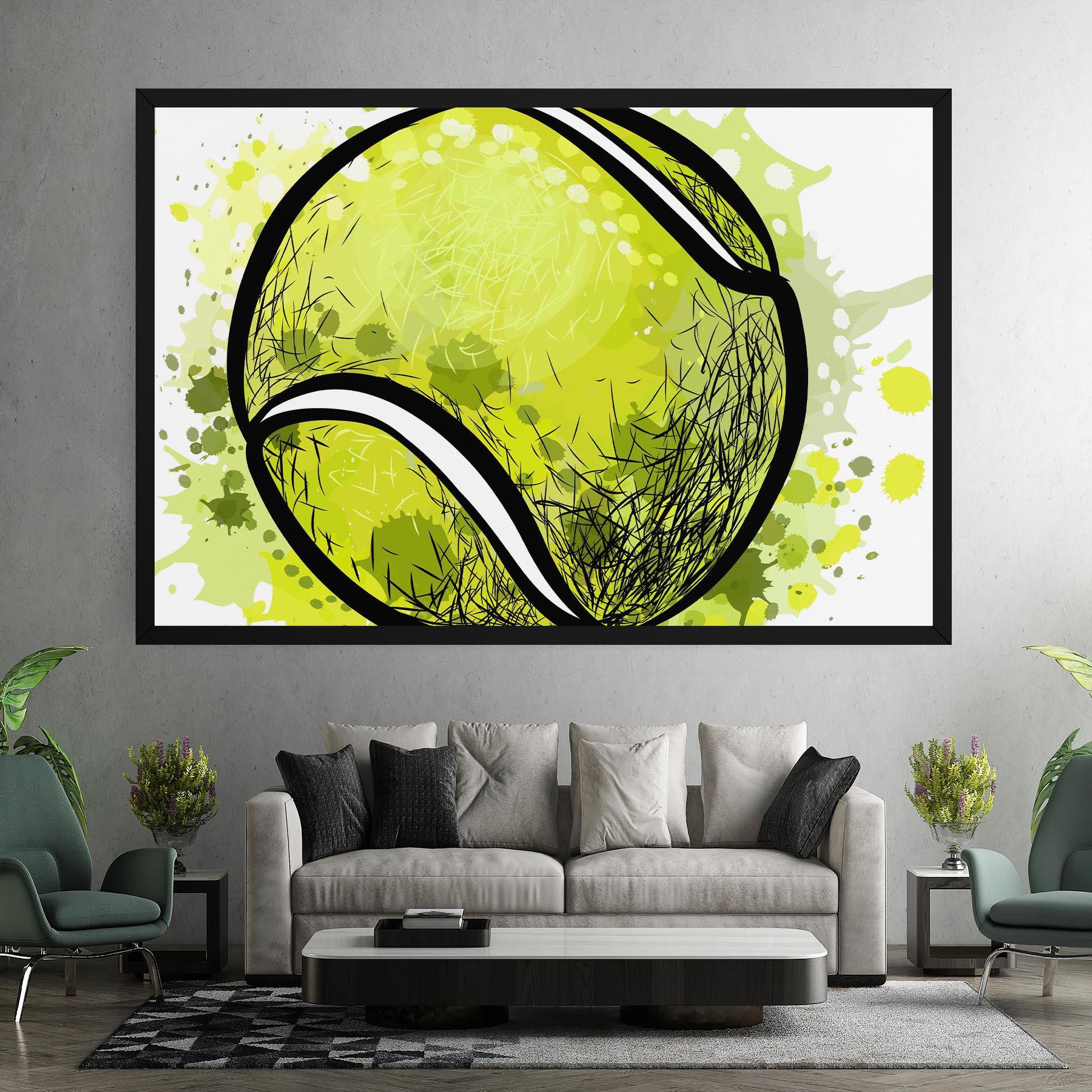 Obraz na Płótnie Big Tennis Ball mockup 7