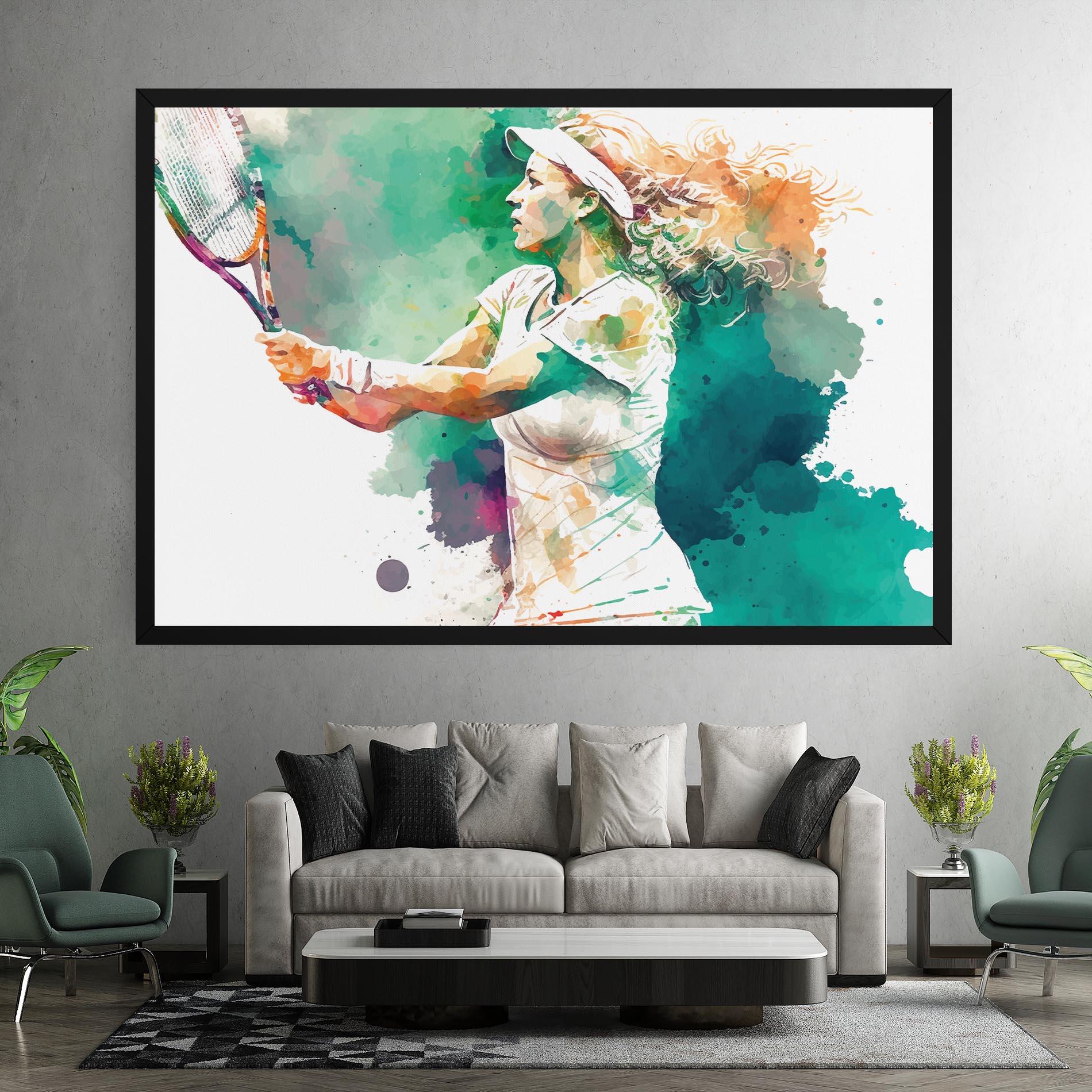 Obraz na Płótnie Green Art Tennis mockup 7