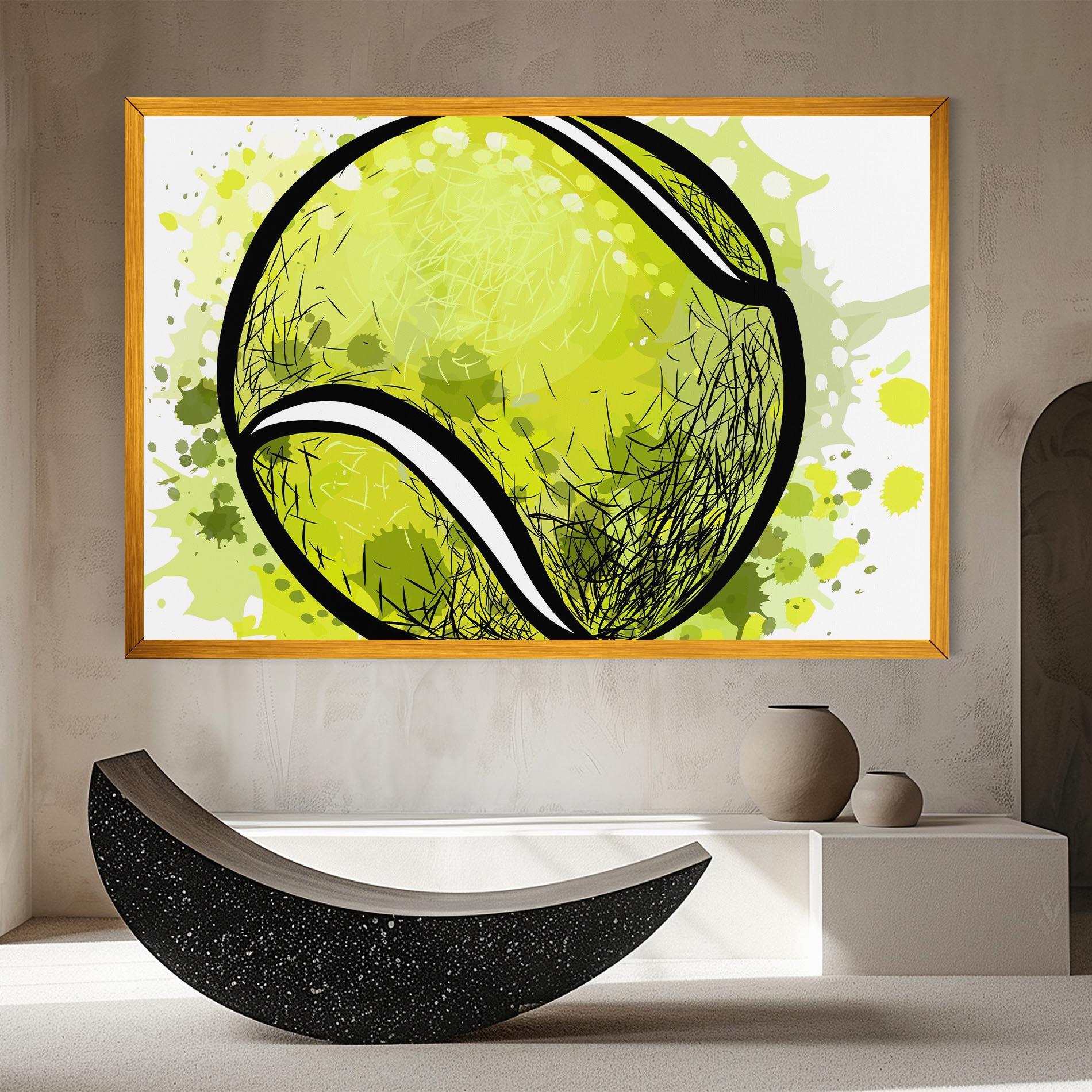 Obraz na Płótnie Big Tennis Ball mockup 8