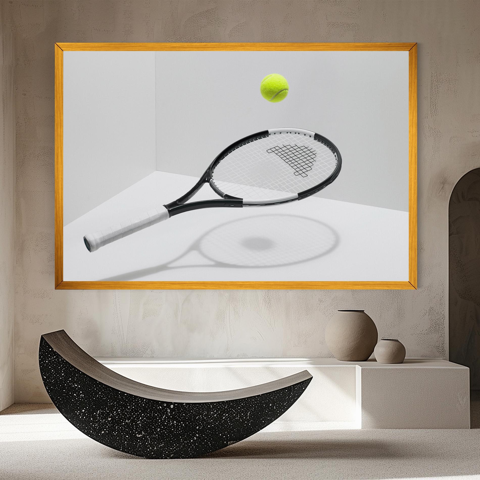 Obraz na Płótnie Floating Tennis Racket mockup 8