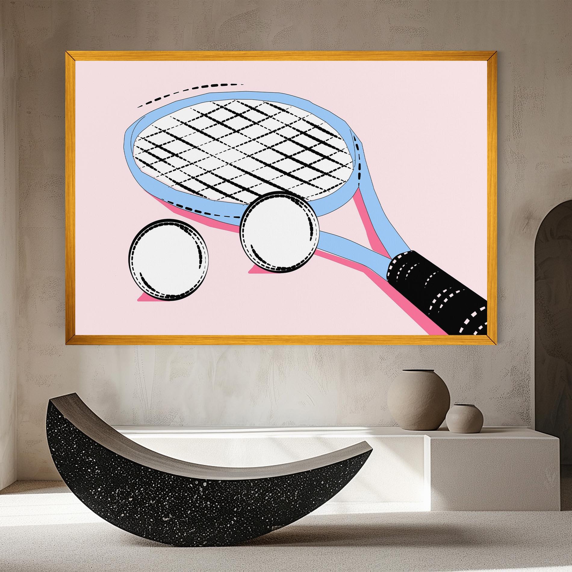 Obraz na Płótnie Pink Tennis mockup 8