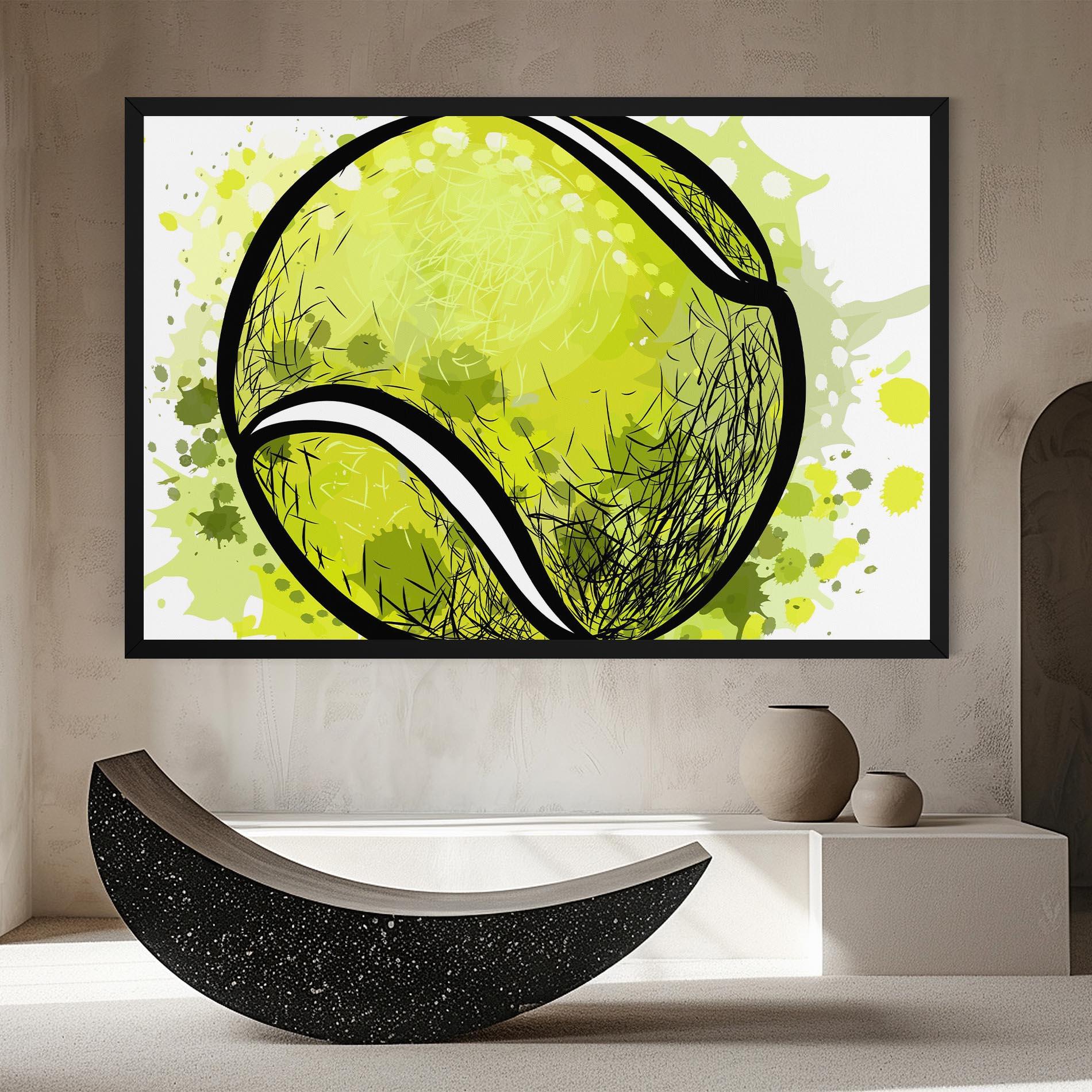 Obraz na Płótnie Big Tennis Ball mockup 8