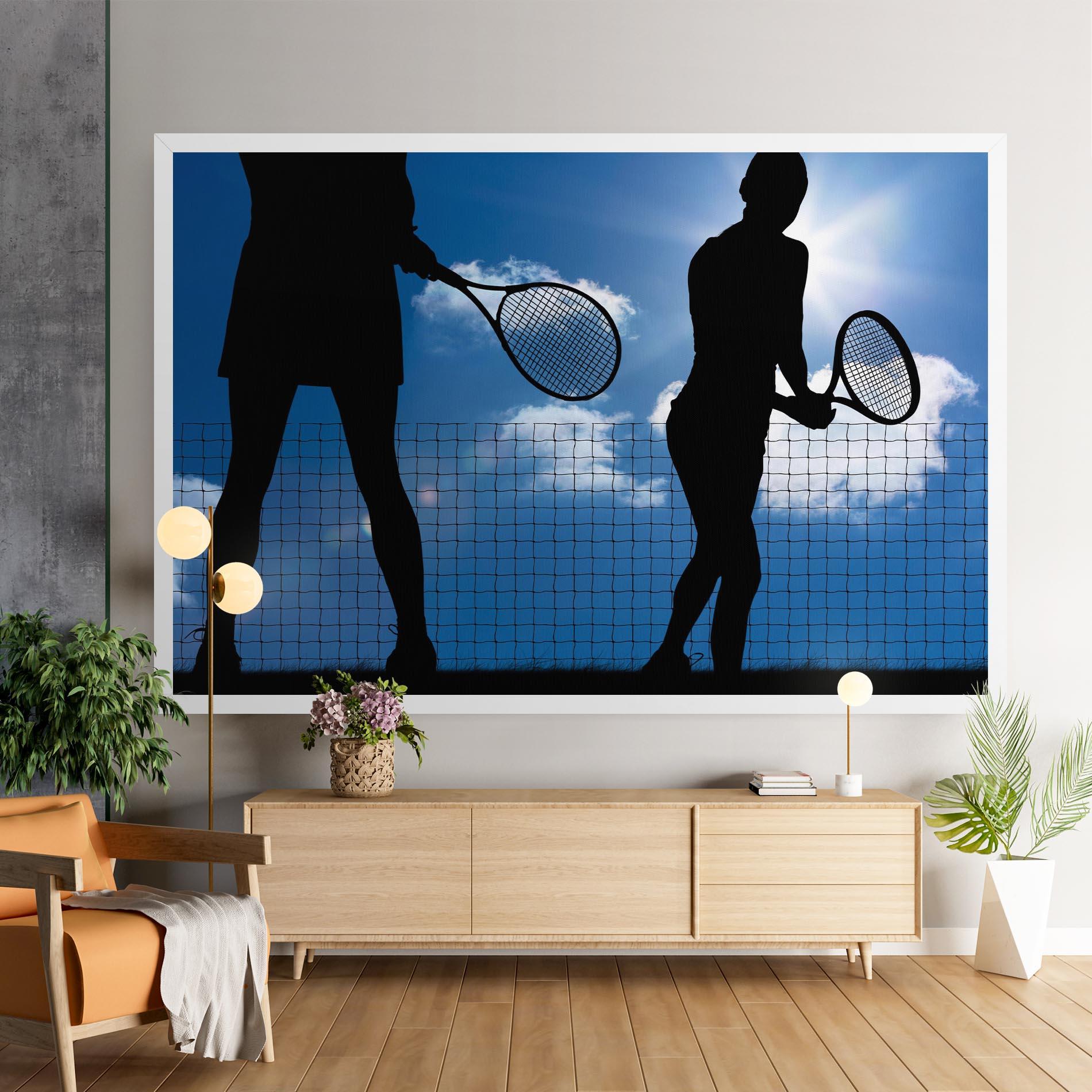 Obraz na Płótnie Blue Sky Tennis mockup 9