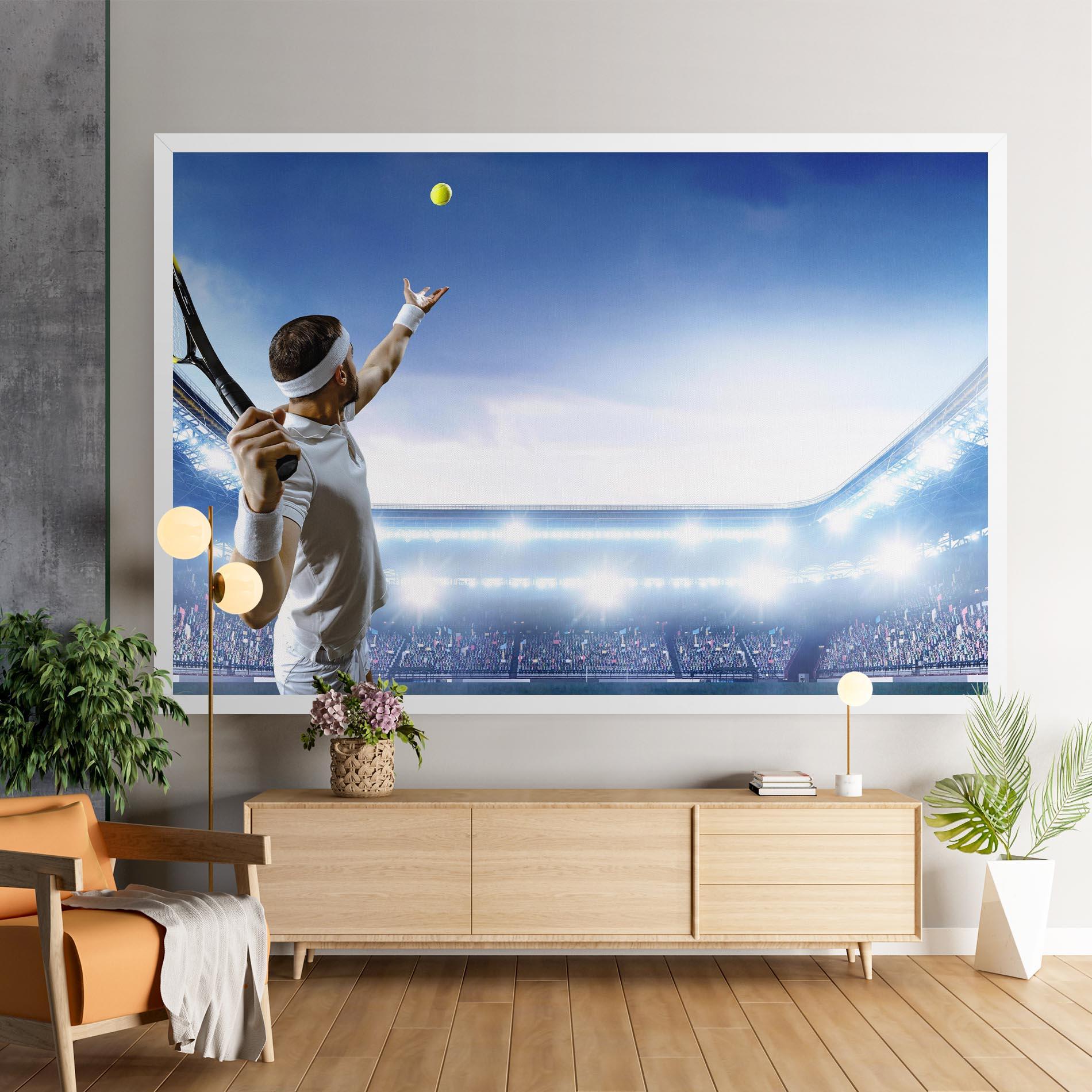 Obraz na Płótnie Stadium Tennis Player mockup 9