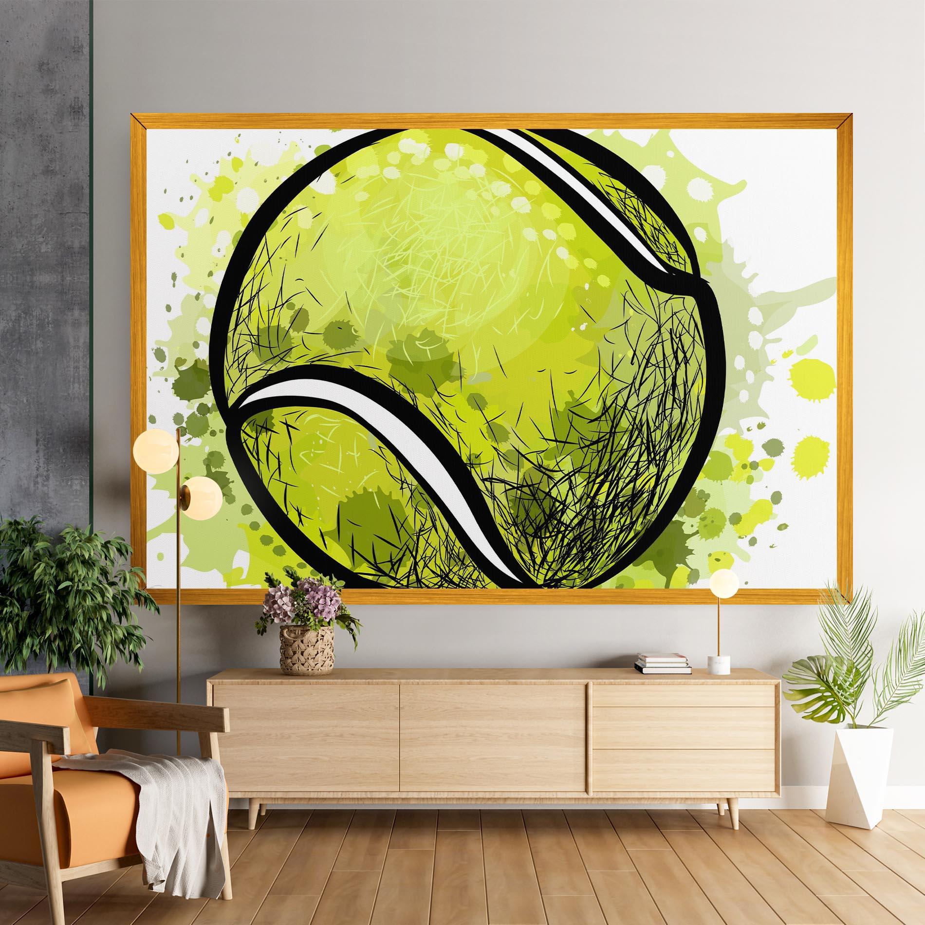 Obraz na Płótnie Big Tennis Ball mockup 9