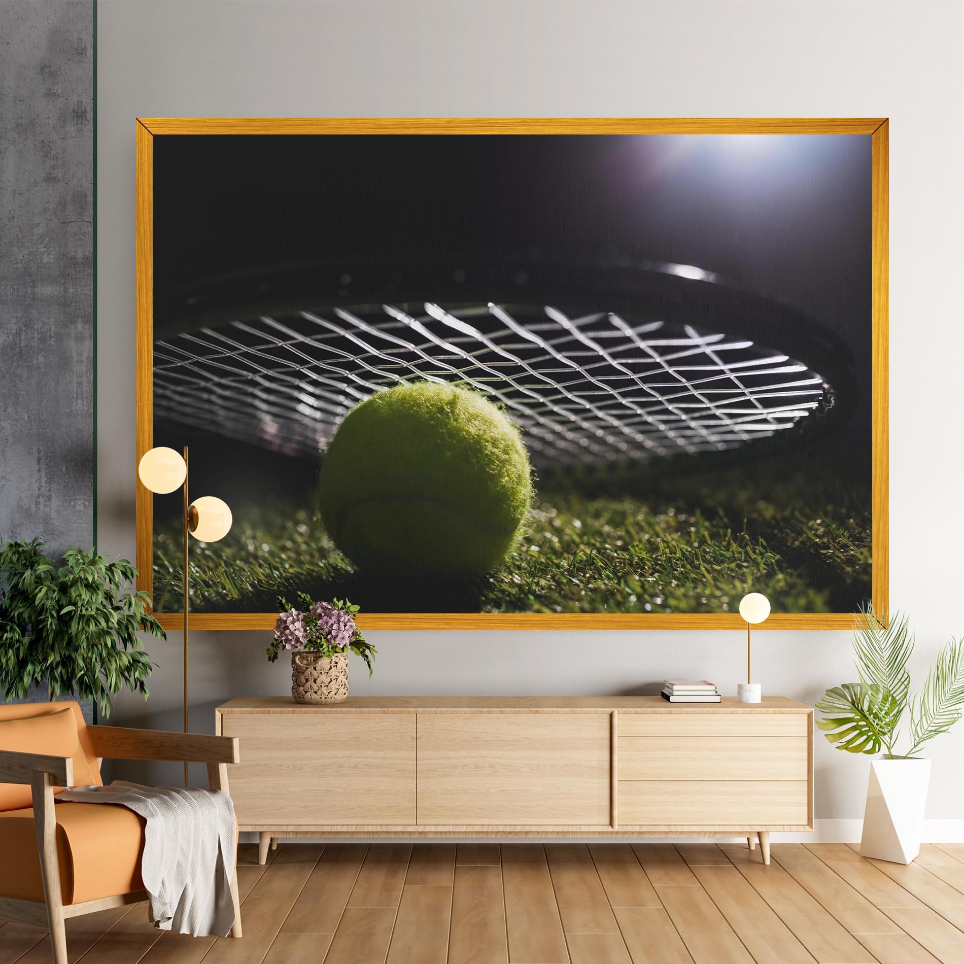Obraz na Płótnie Close Up Tennis Ball mockup 9