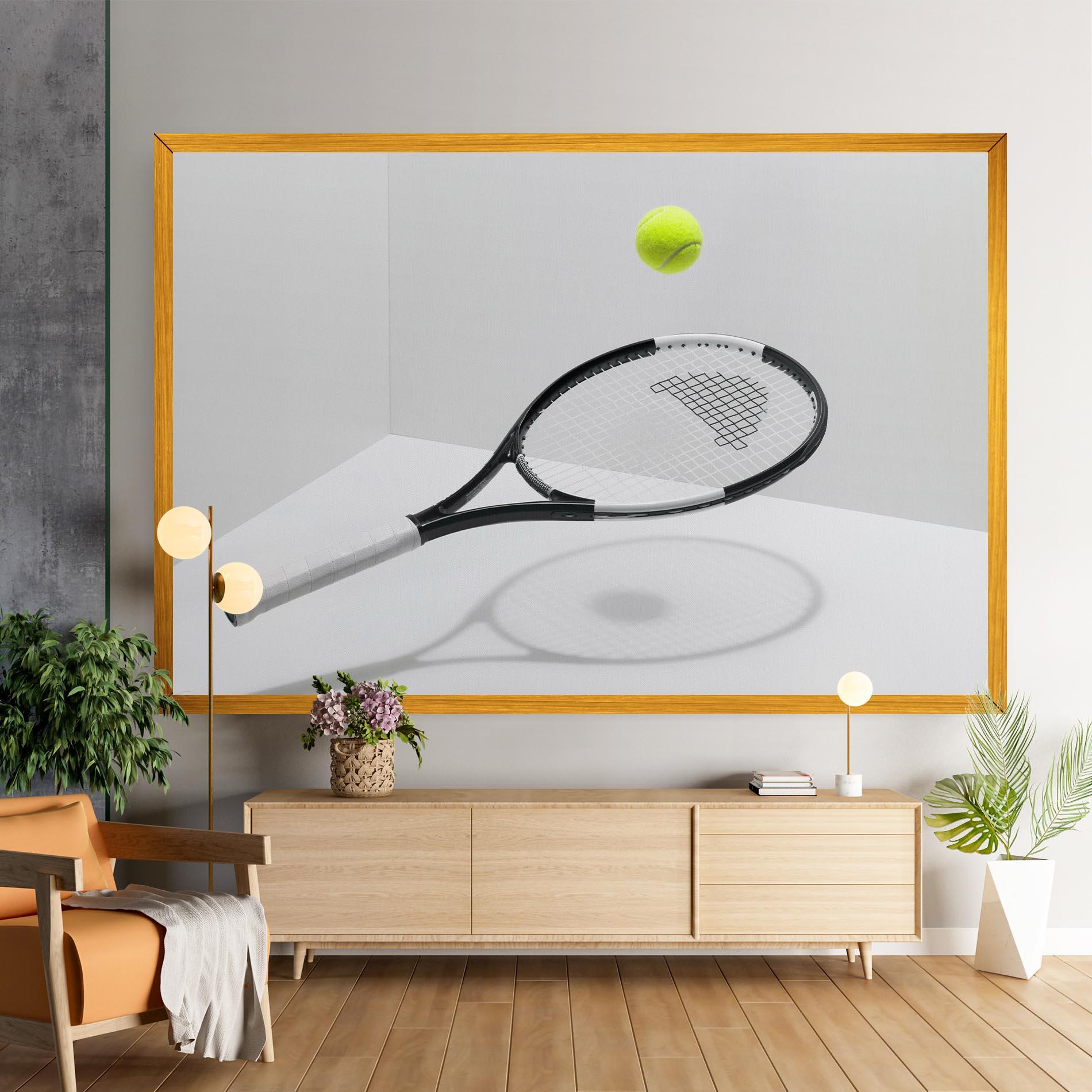 Obraz na Płótnie Floating Tennis Racket mockup 9