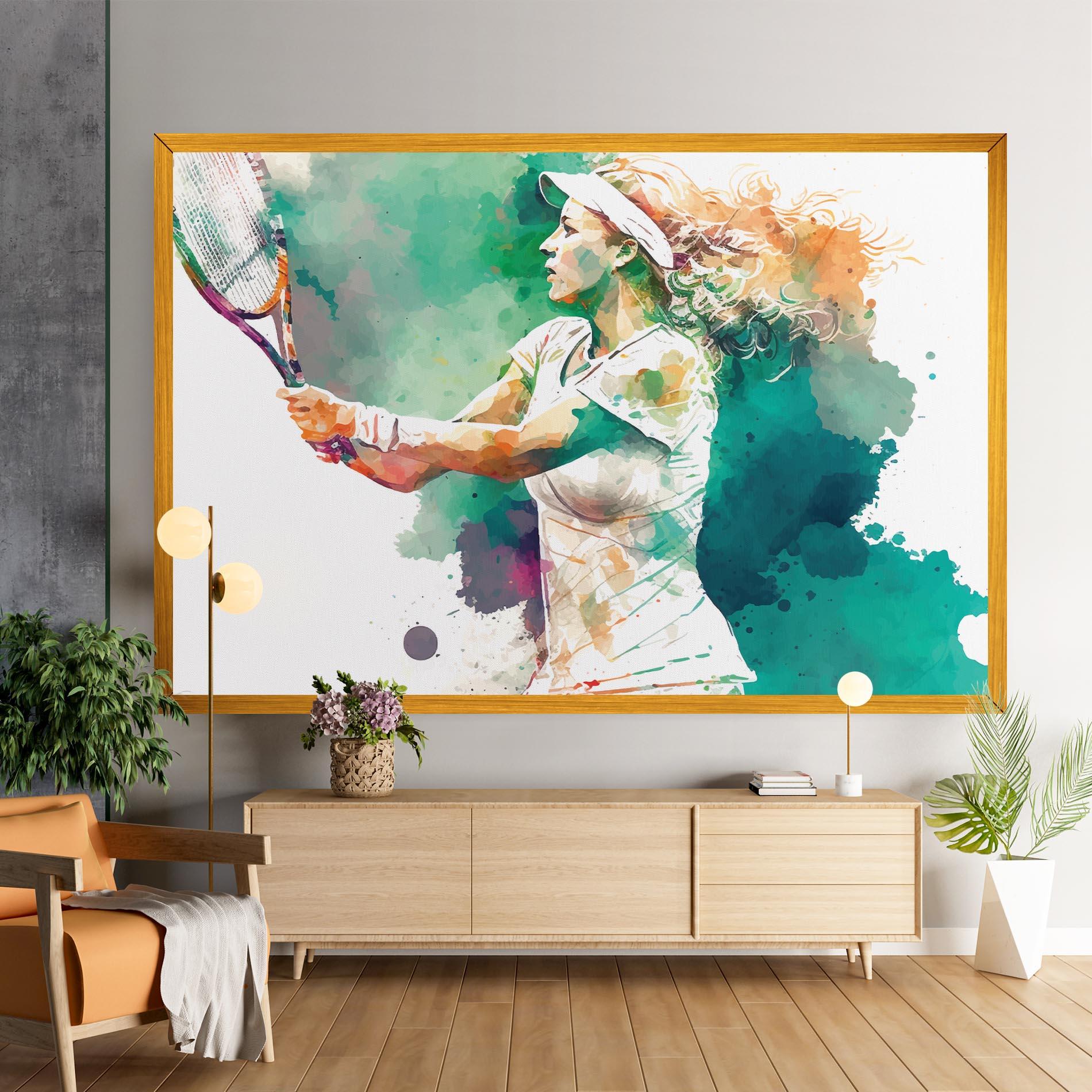 Obraz na Płótnie Green Art Tennis mockup 9