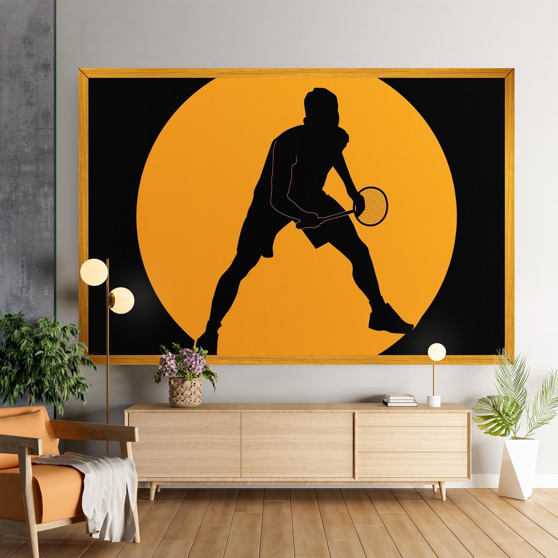Obraz na Płótnie Orange Tennis mockup 9