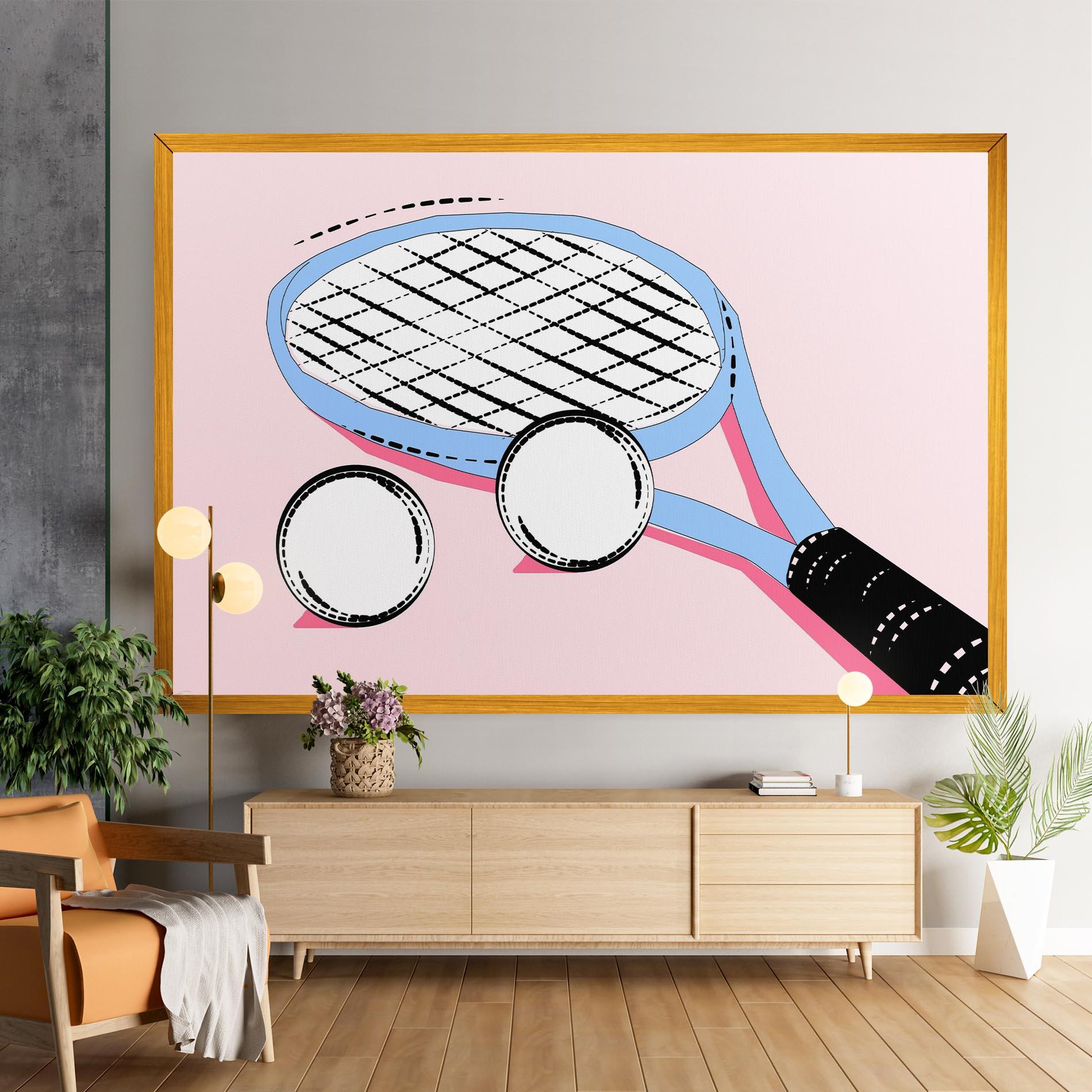 Obraz na Płótnie Pink Tennis mockup 9
