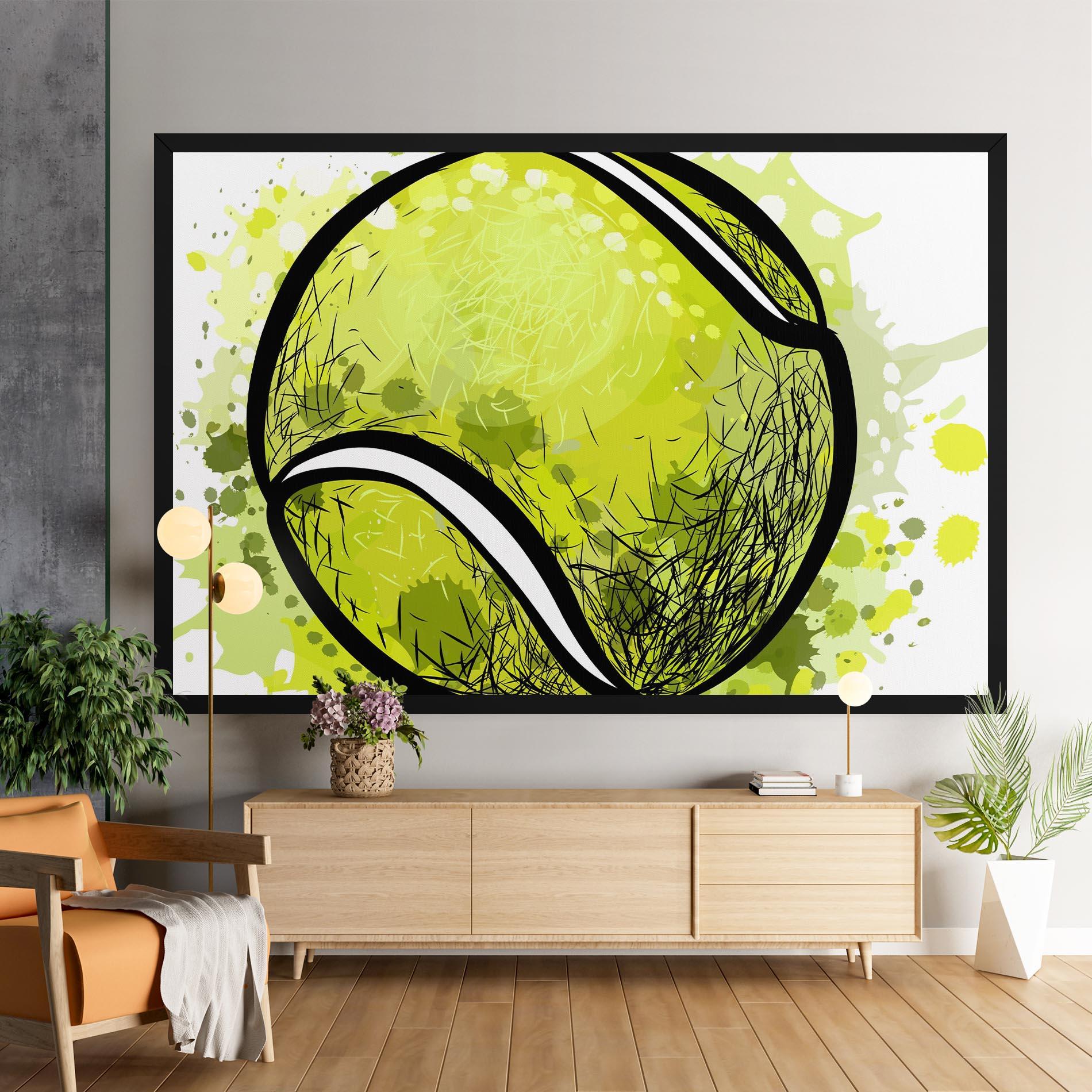 Obraz na Płótnie Big Tennis Ball mockup 9