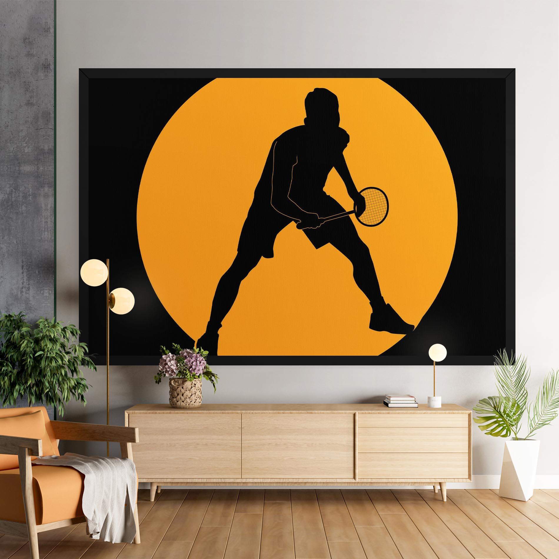 Obraz na Płótnie Orange Tennis mockup 9