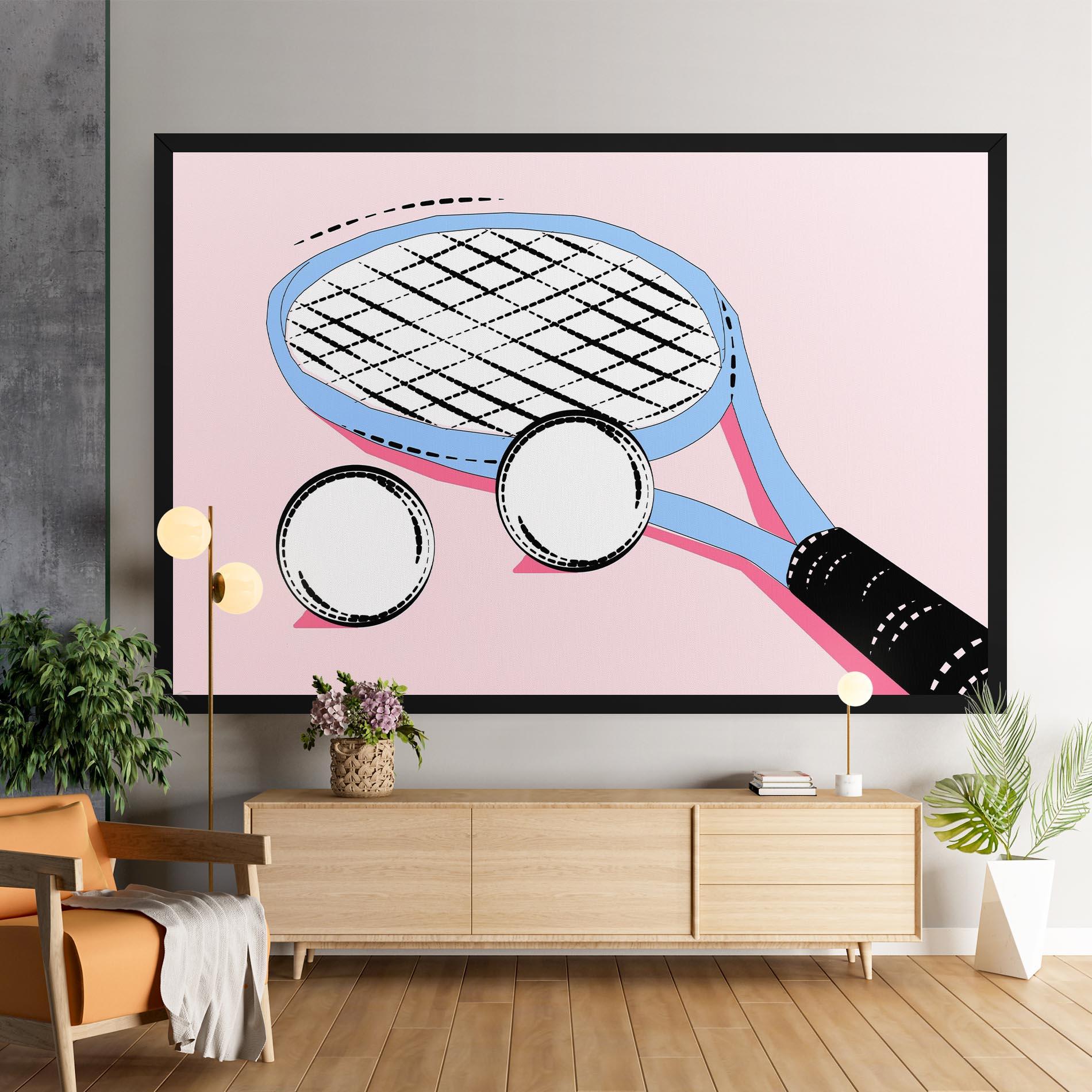 Obraz na Płótnie Pink Tennis mockup 9
