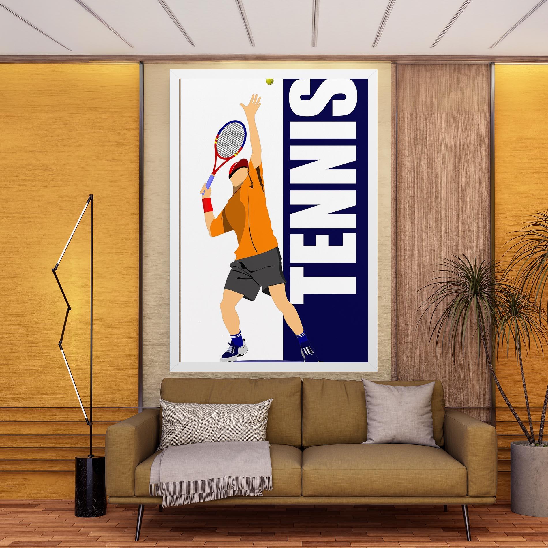 Obraz na Płótnie Orange Tennis Player mockup 9