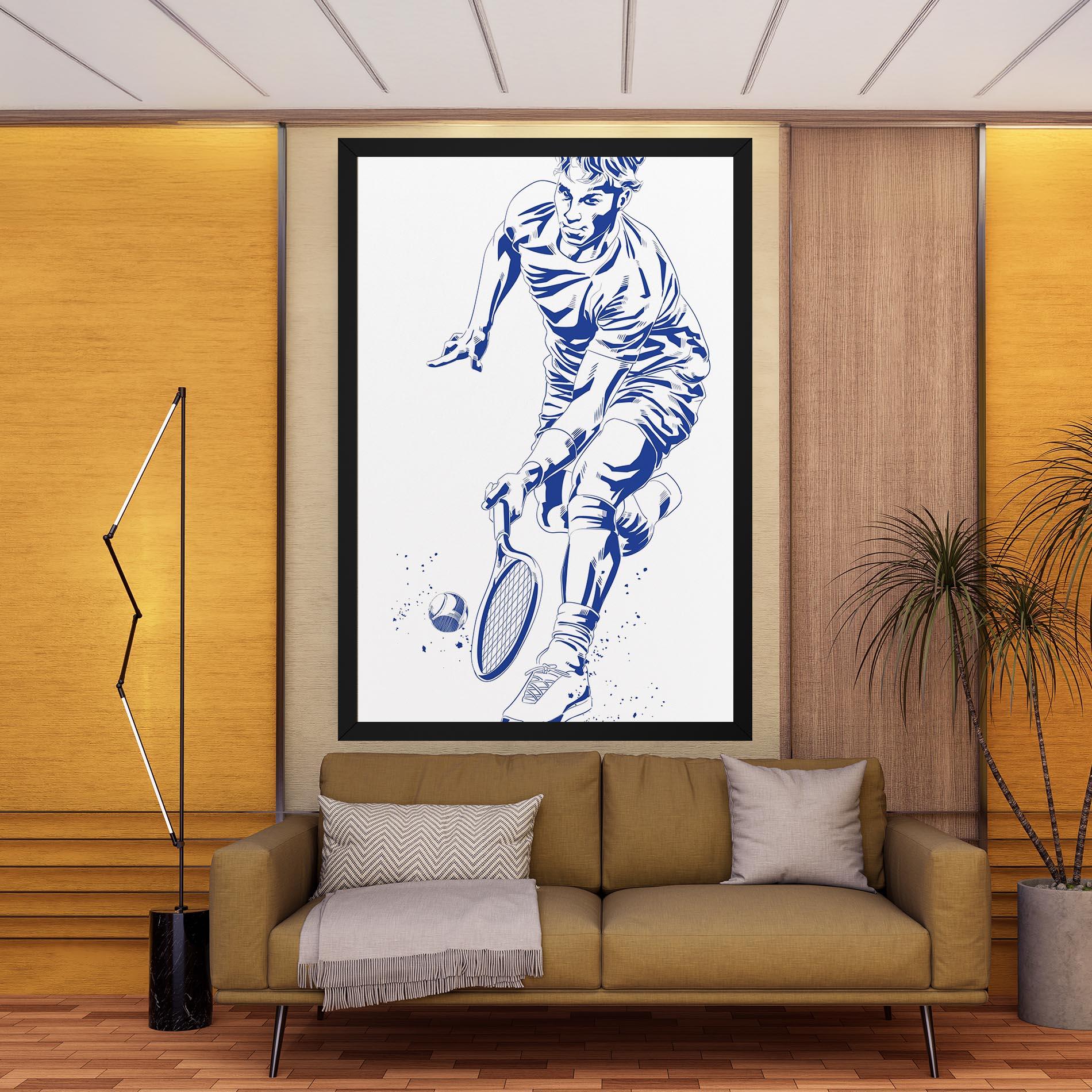 Obraz na Płótnie Blue Tennis mockup 9